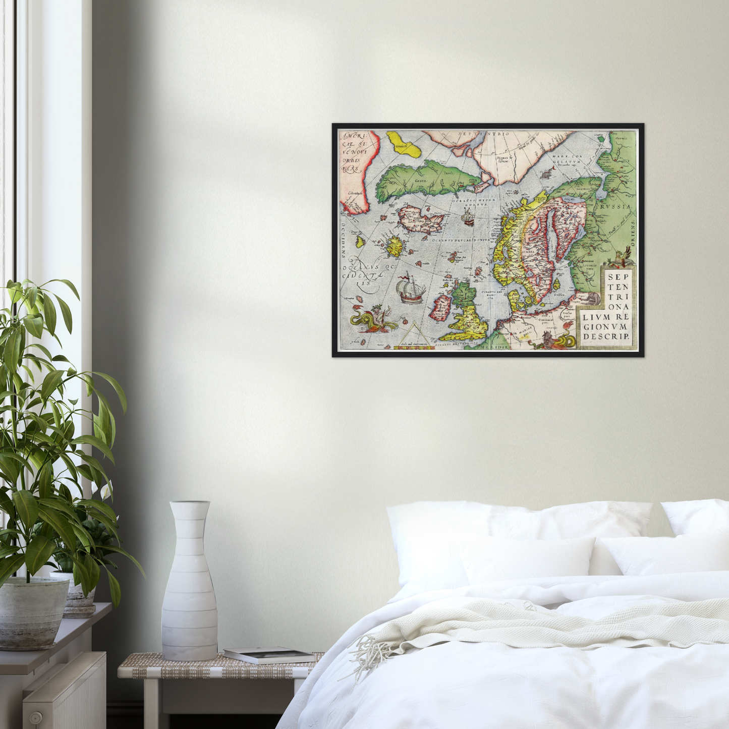 Historische Landkarte Nordeuropa um 1580