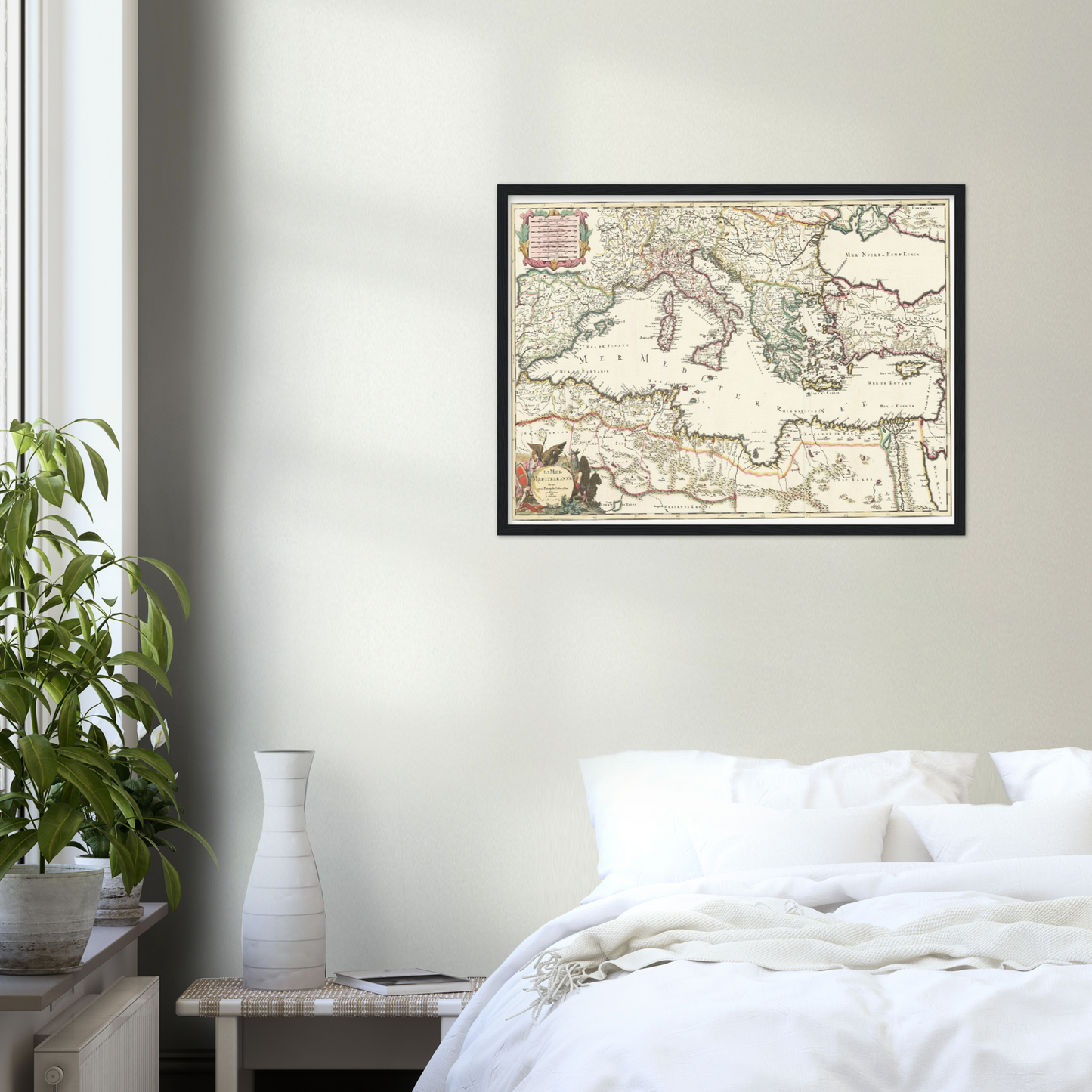 Historische Landkarte Südeuropa um 1700