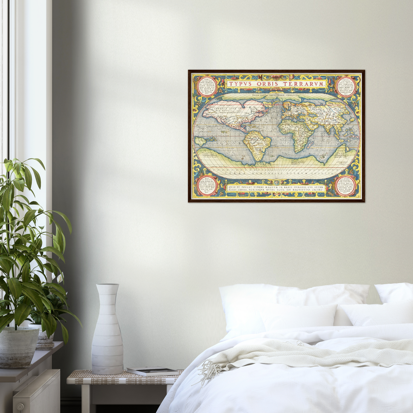 Historische Weltkarte um 1570