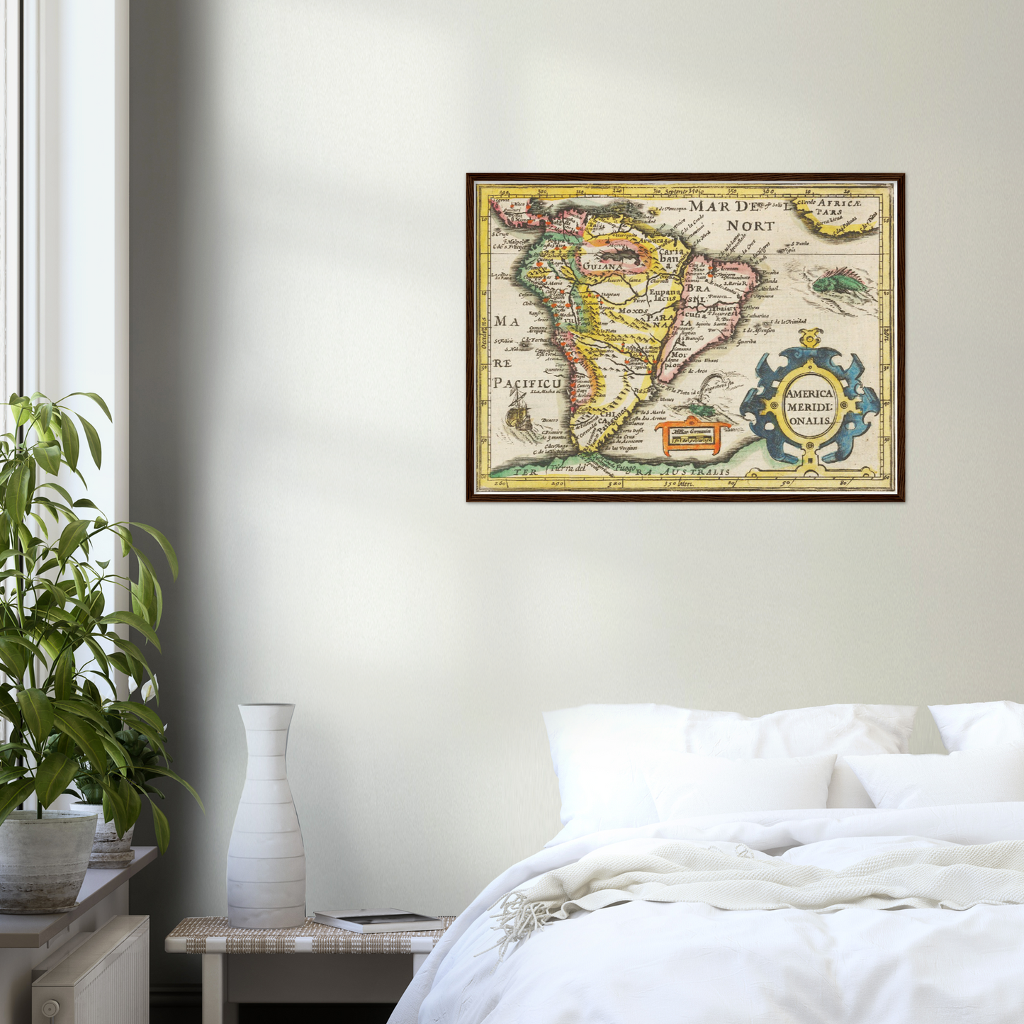 Historische Landkarte Südamerika um 1609