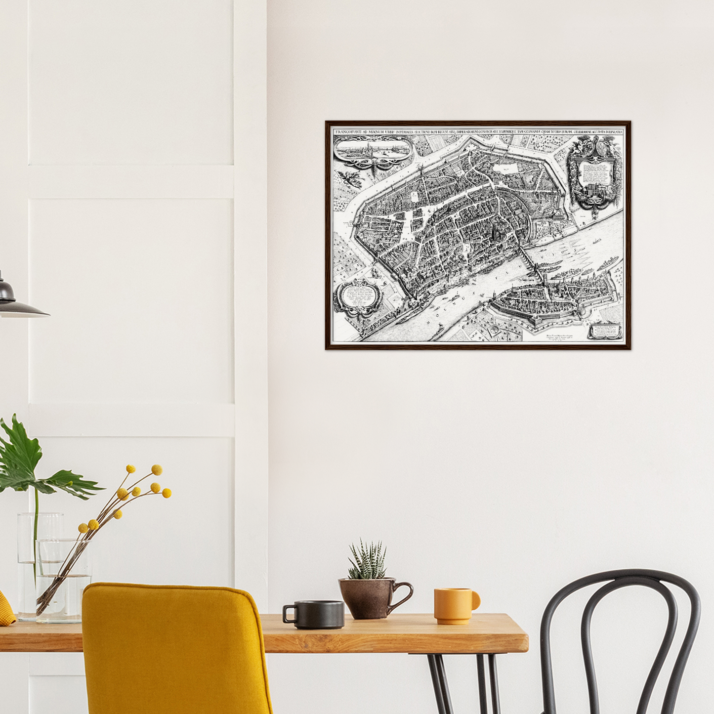 Historischer Stadtplan Frankfurt am Main um 1628