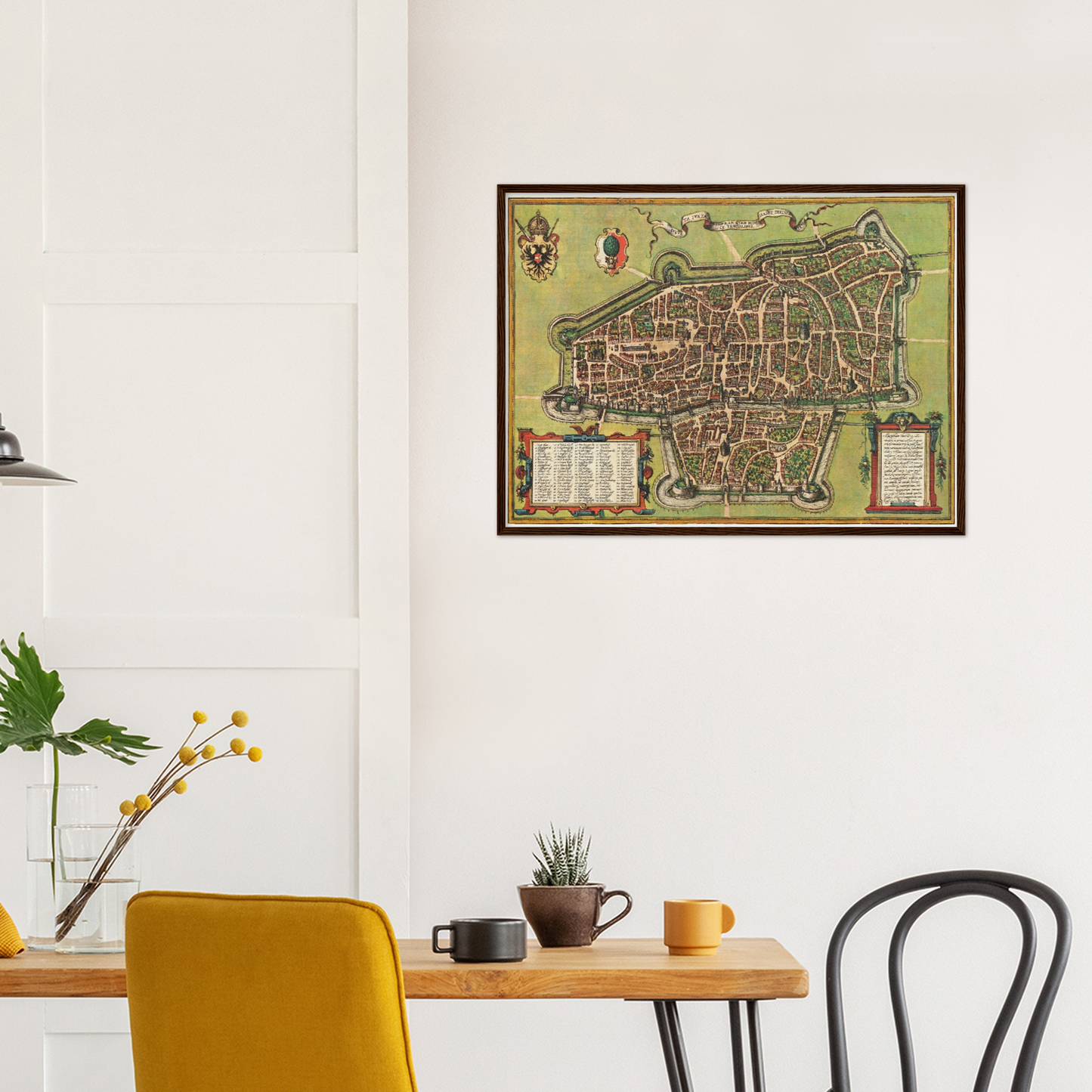 Historischer Stadtplan Augsburg um 1572
