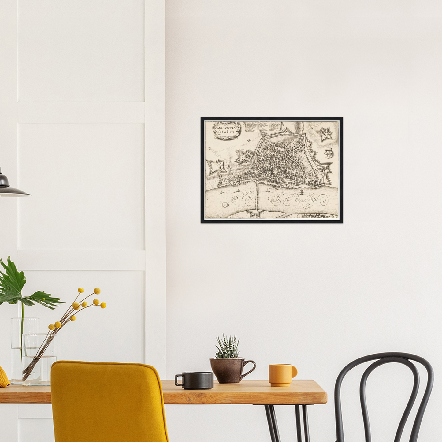 Historischer Stadtplan Mainz um 1670