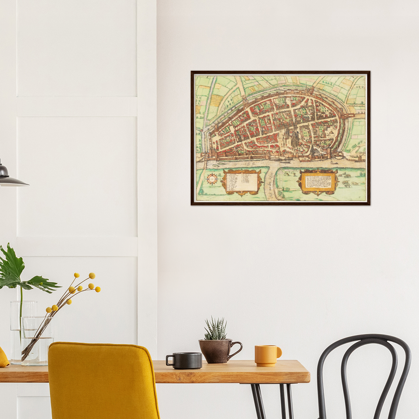 Historischer Stadtplan Neuss um 1592