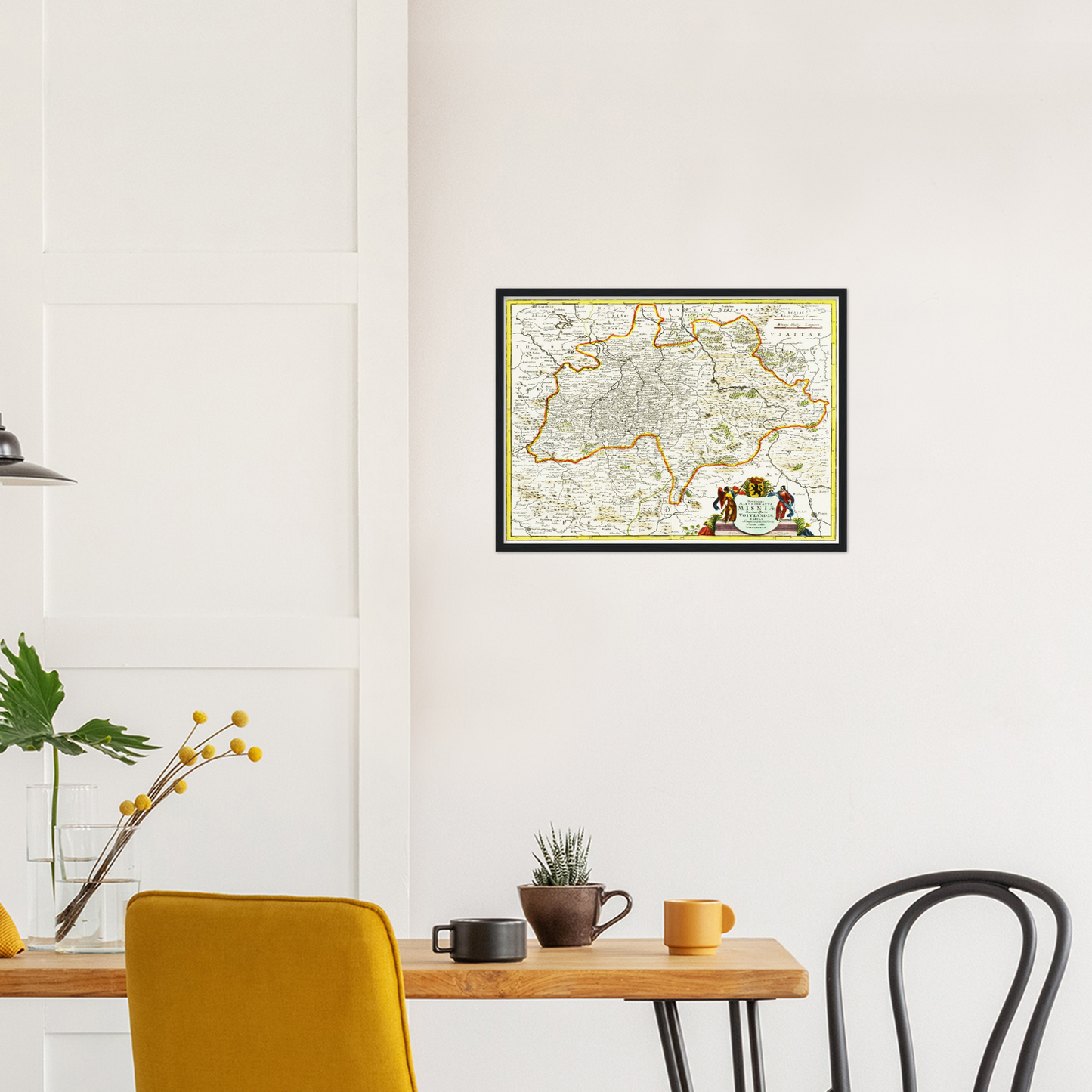 Historische Landkarte Meißen um 1700