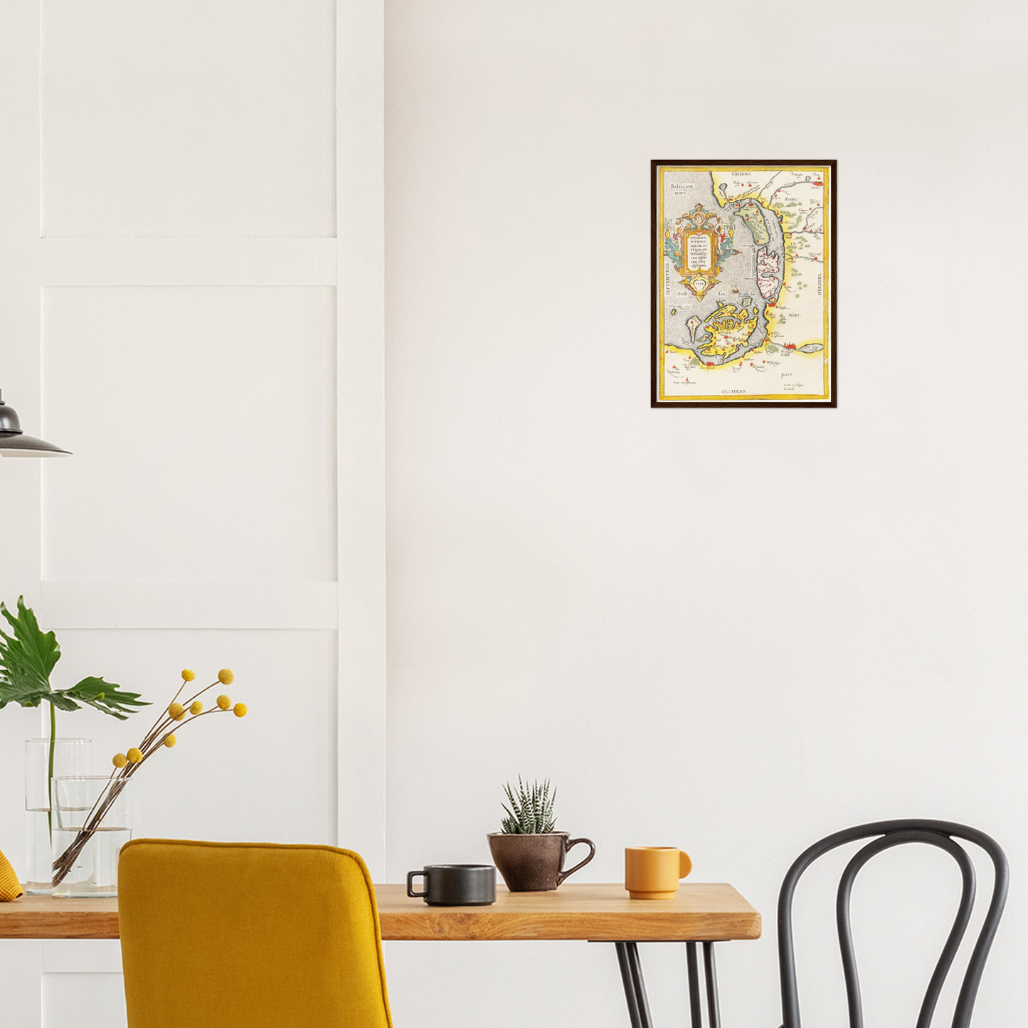 Historische Landkarte Rügen & Usedom um 1609