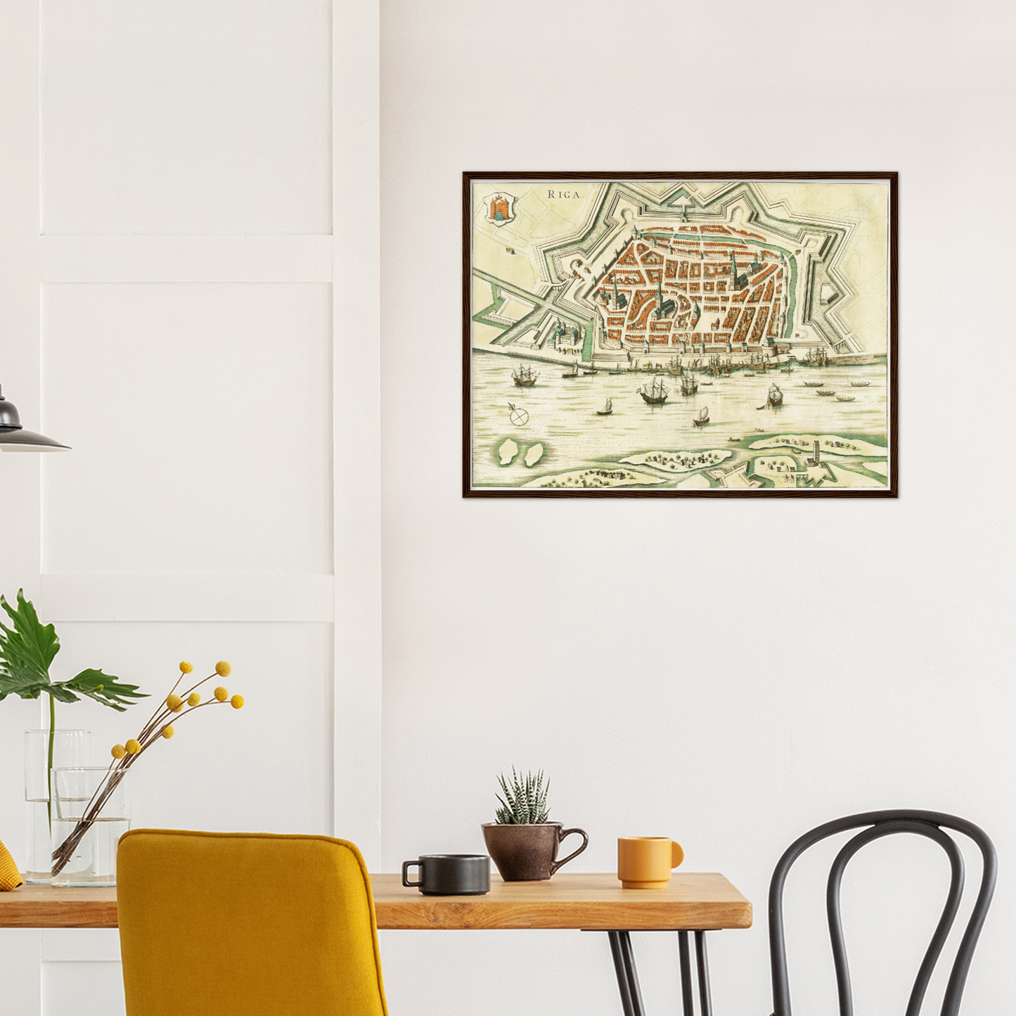 Historischer Stadtplan Riga um 1612