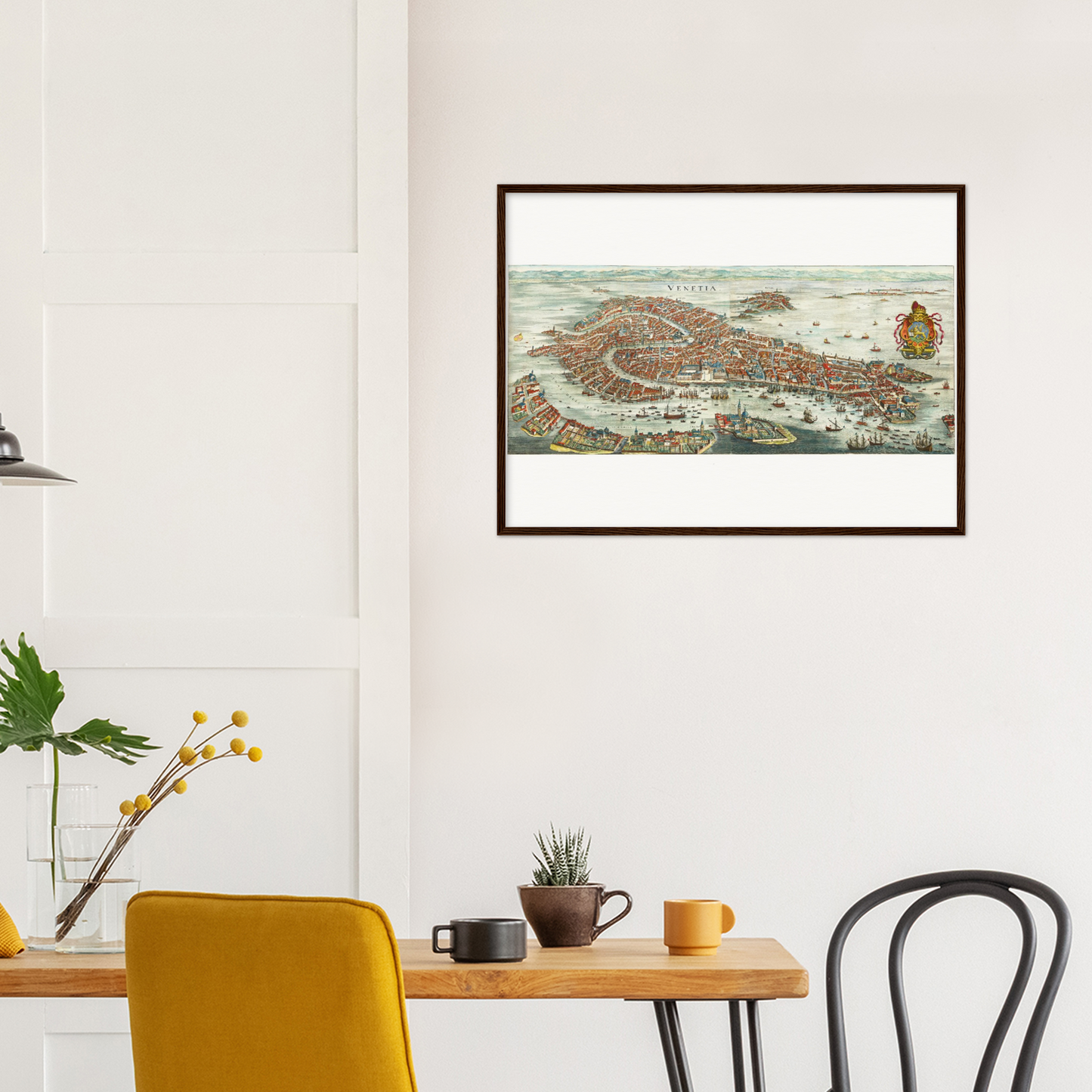 Historische Stadtansicht Venedig um 1636