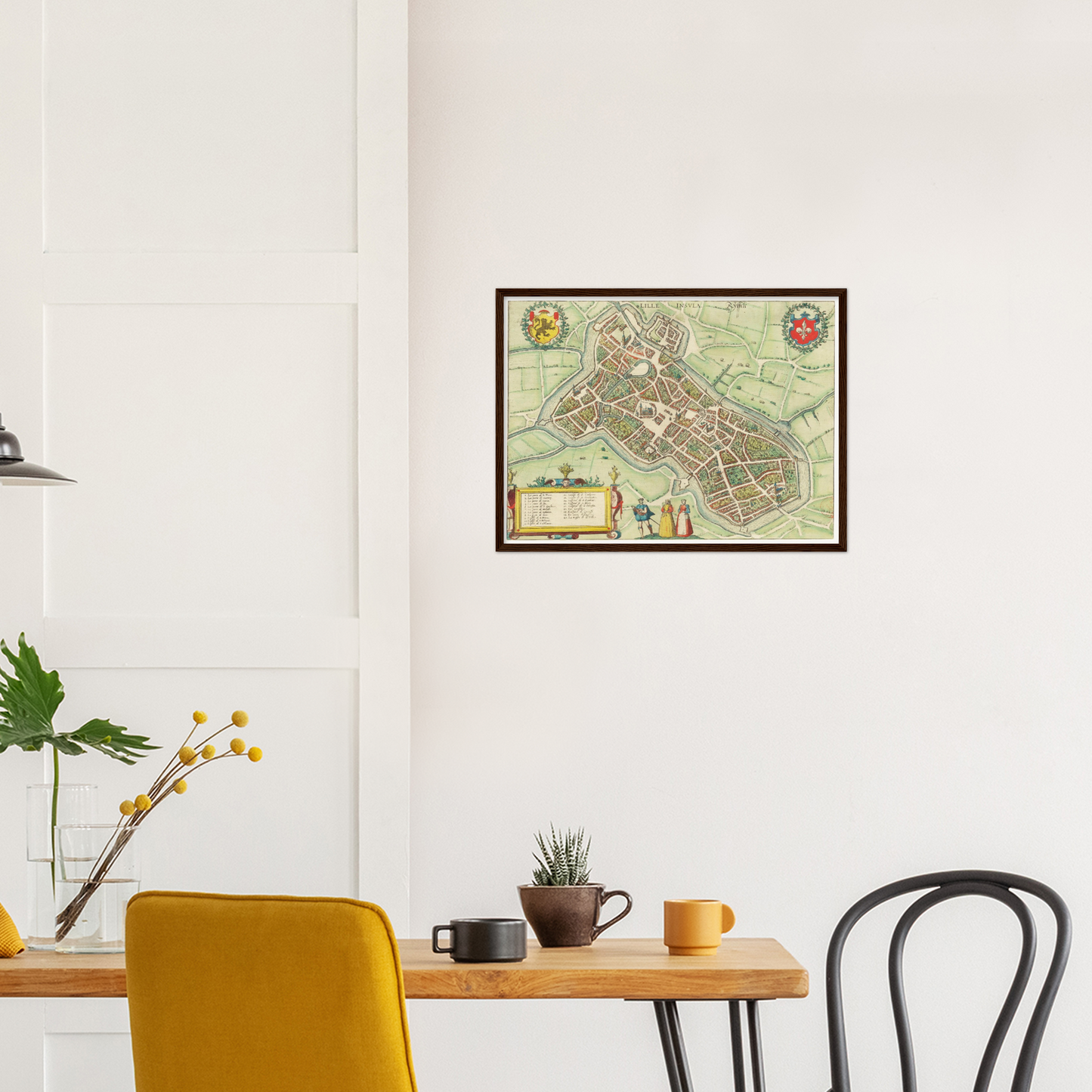 Historischer Stadtplan Lille um 1580