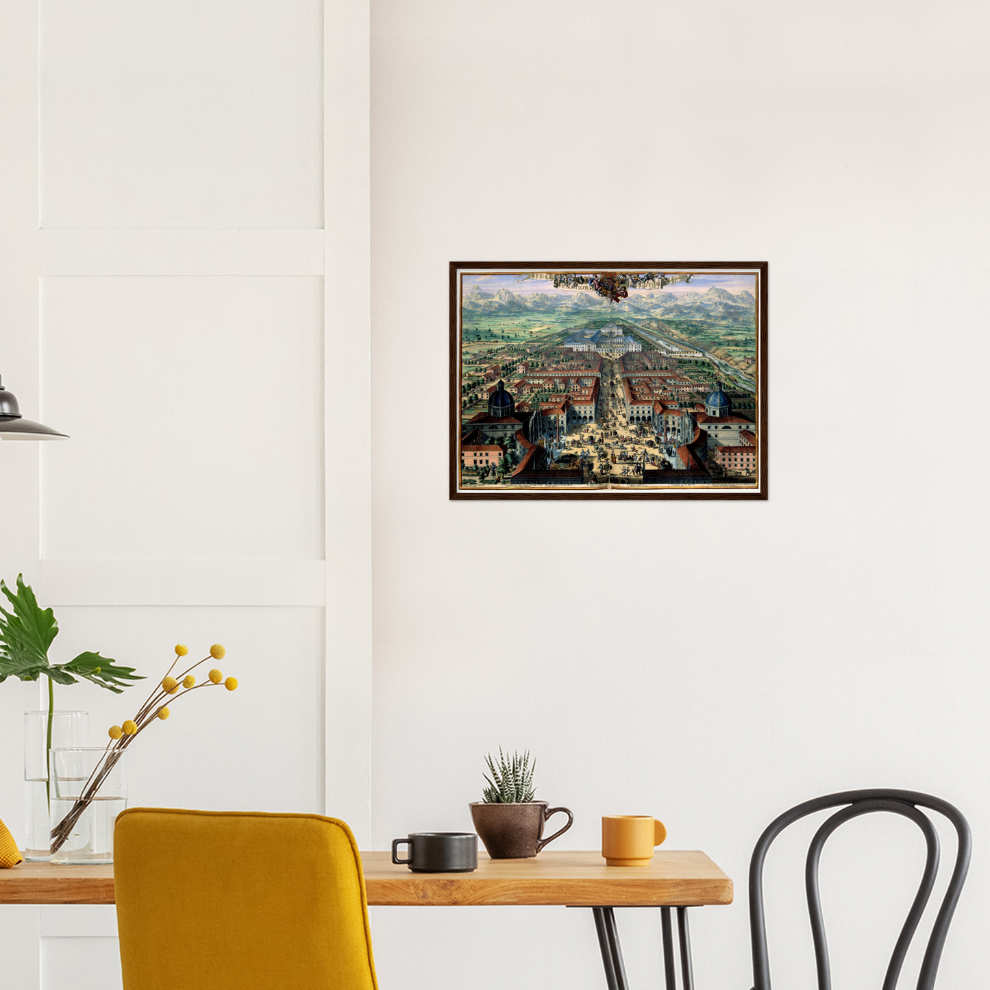 Historische Stadtansicht Turin um 1682