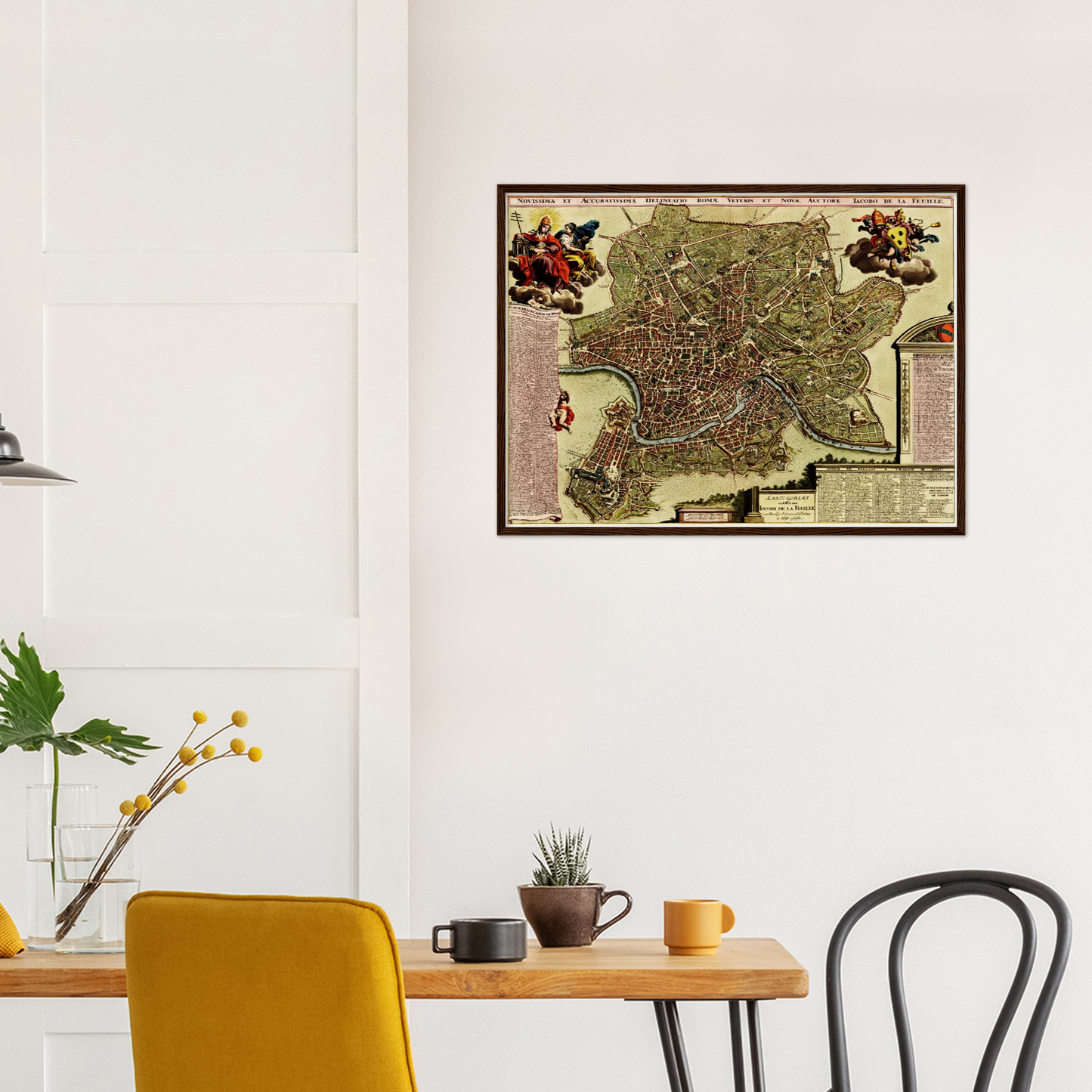 Historischer Stadtplan Rom um 1700