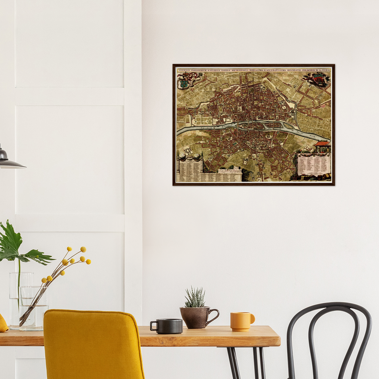 Historischer Stadtplan Paris um 1700