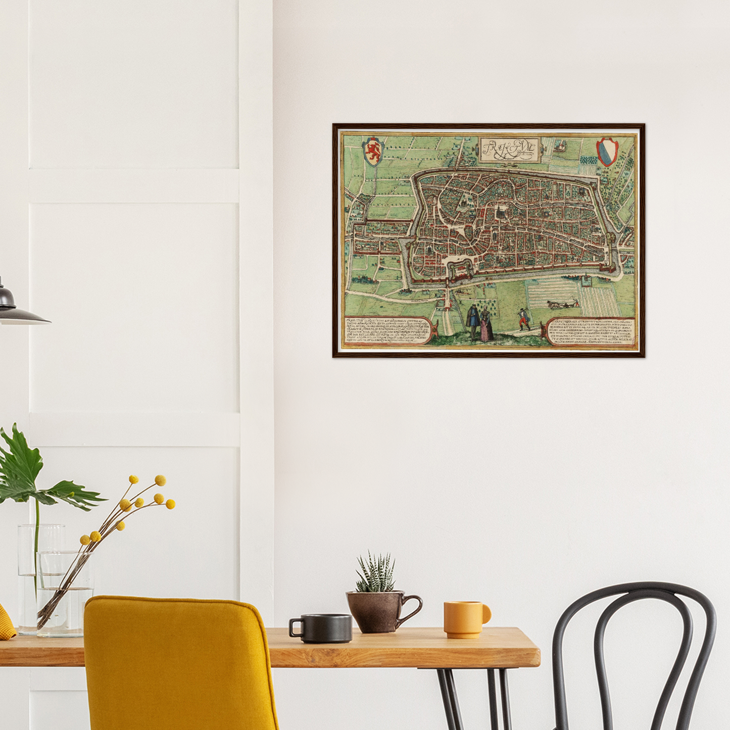 Historischer Stadtplan Utrecht um 1582