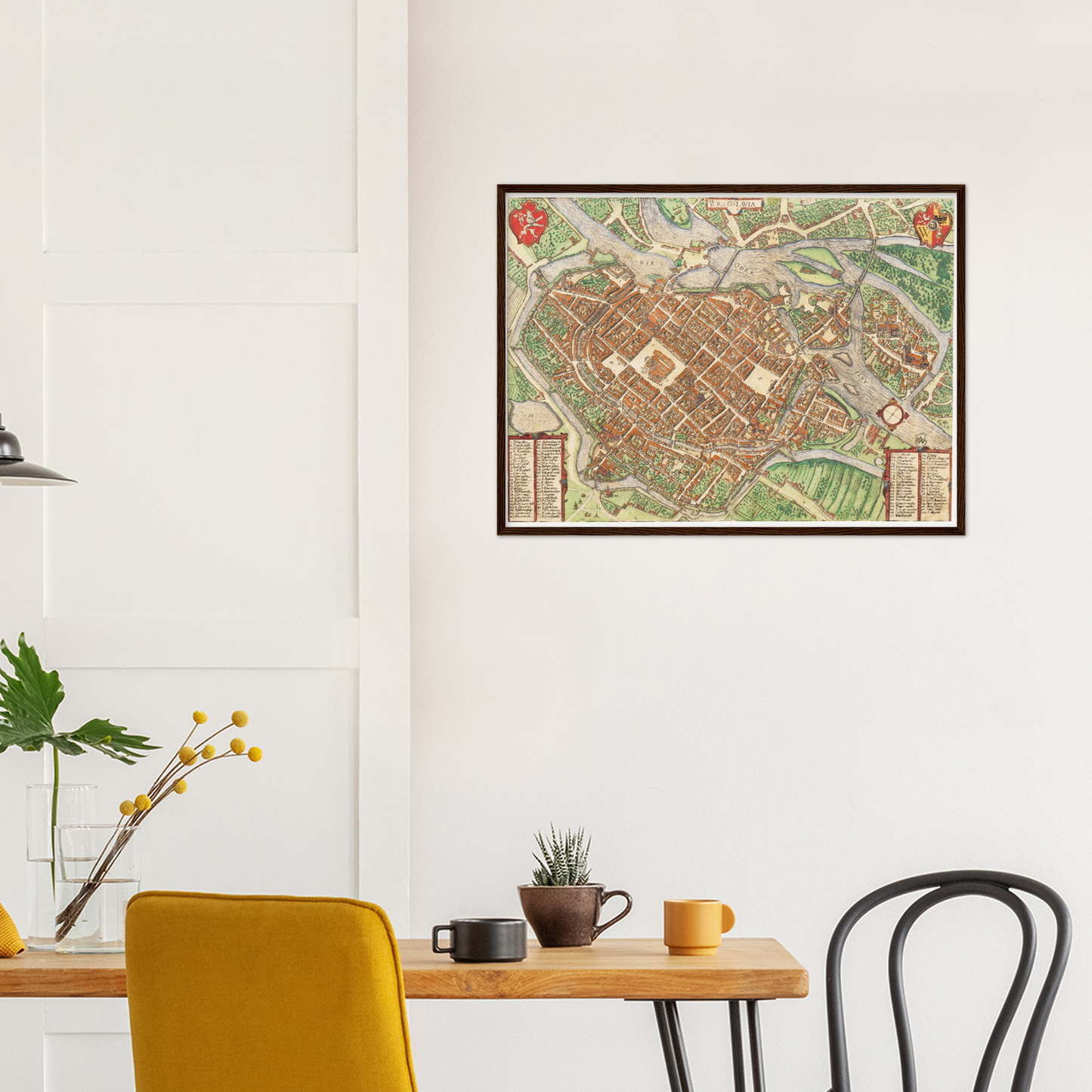 Historischer Stadtplan Breslau um 1592