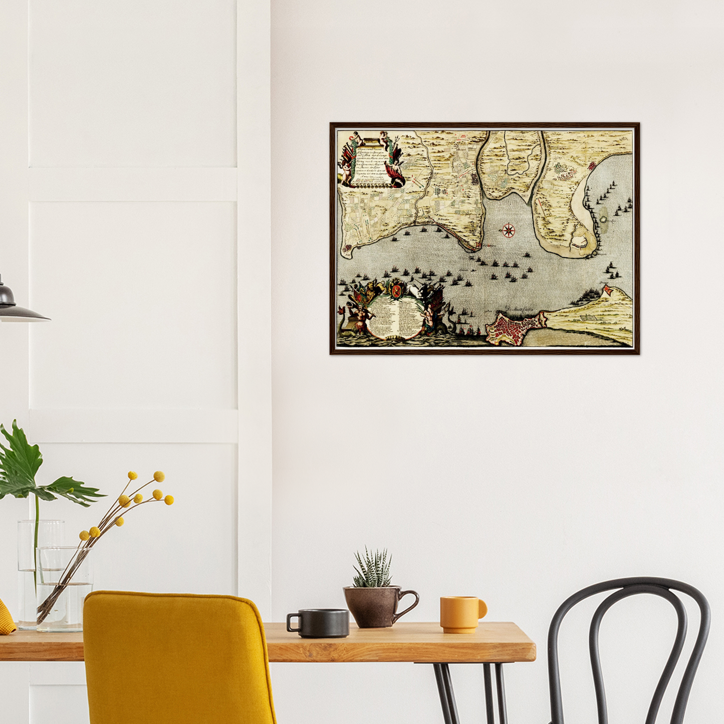 Historischer Stadtplan Cadiz um 1700