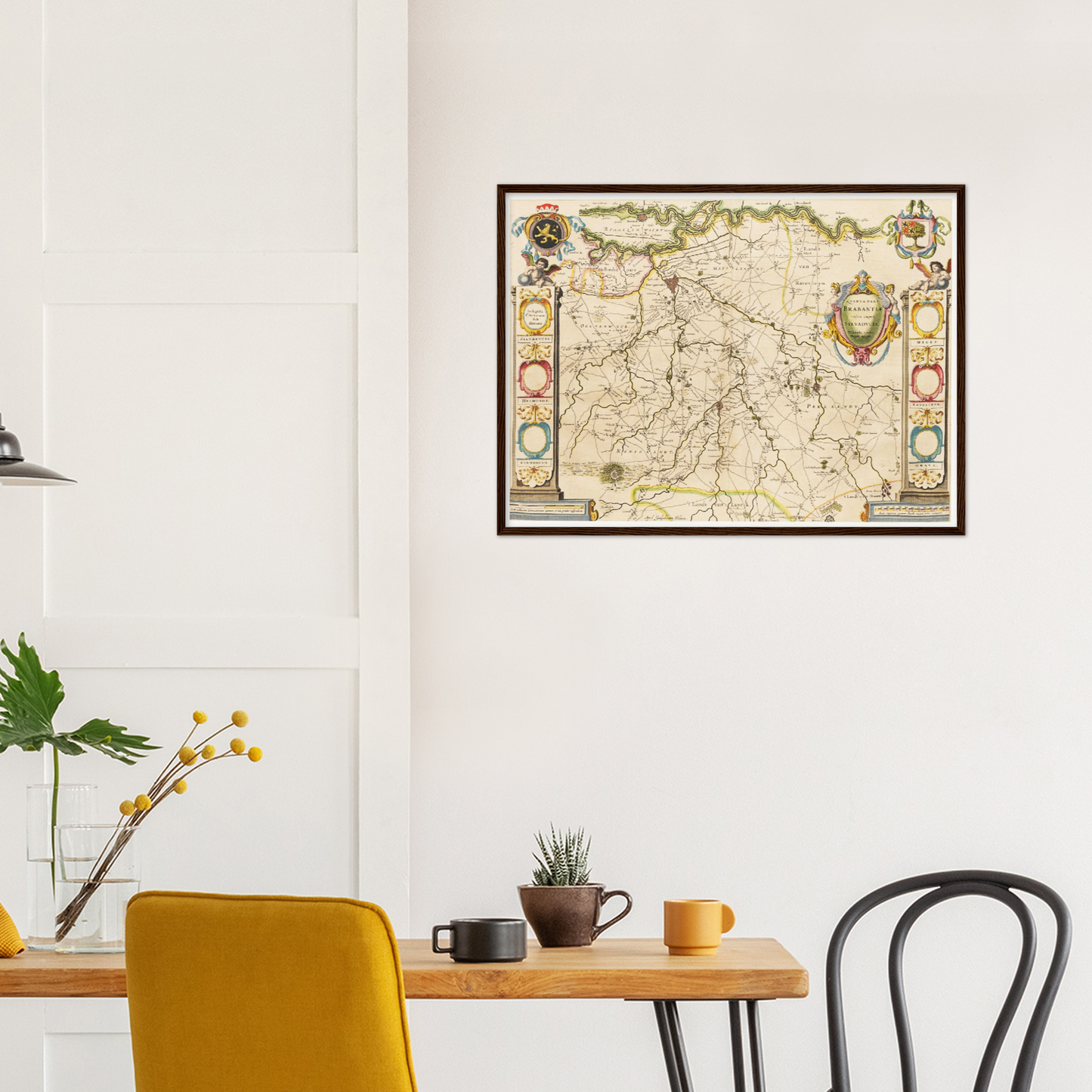 Historische Landkarte Brabant um 1635