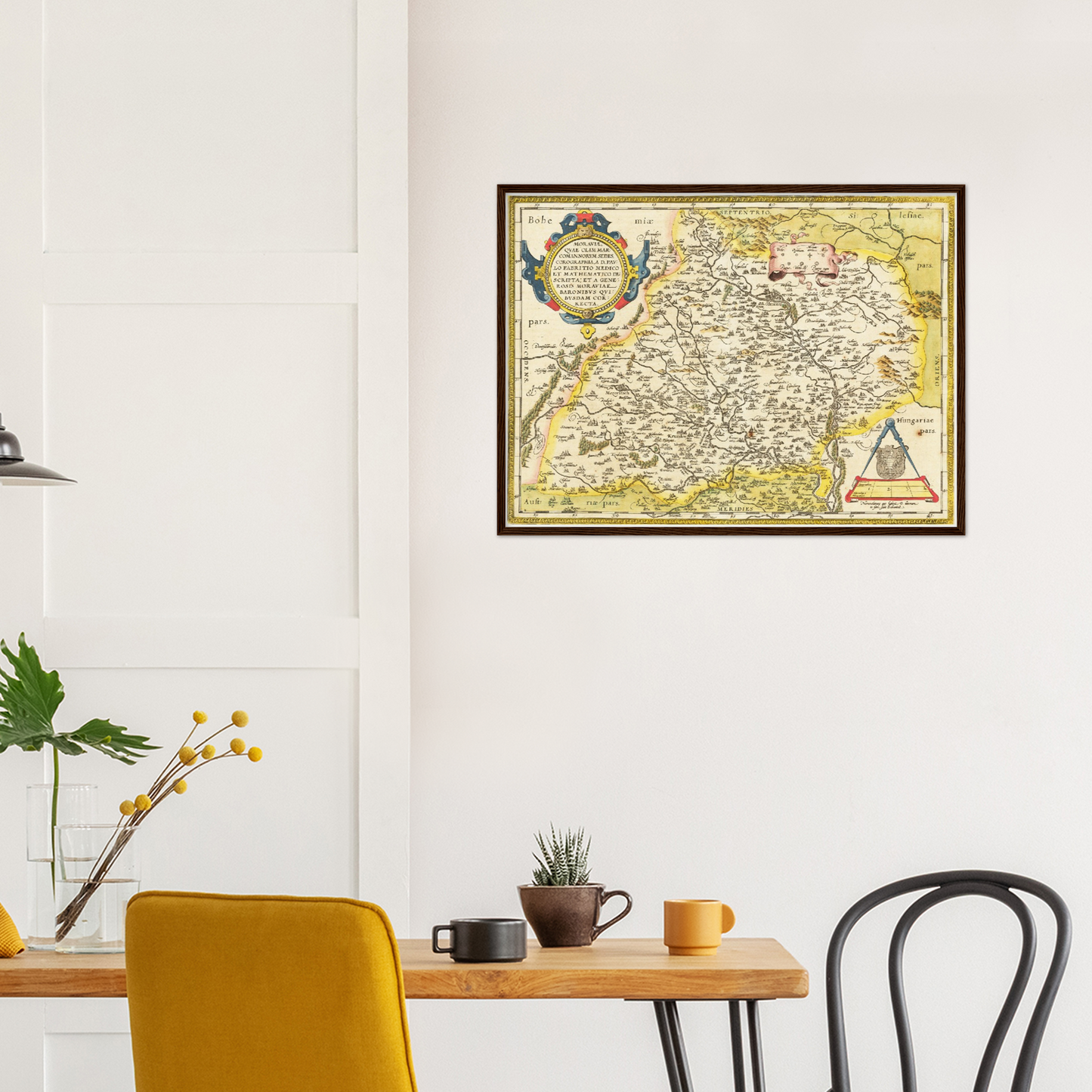 Historische Landkarte Mähren um 1609