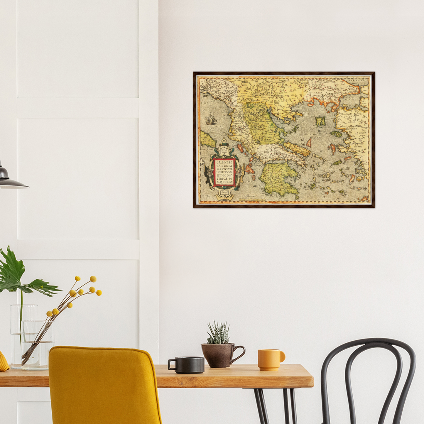 Historische Landkarte Griechenland um 1609