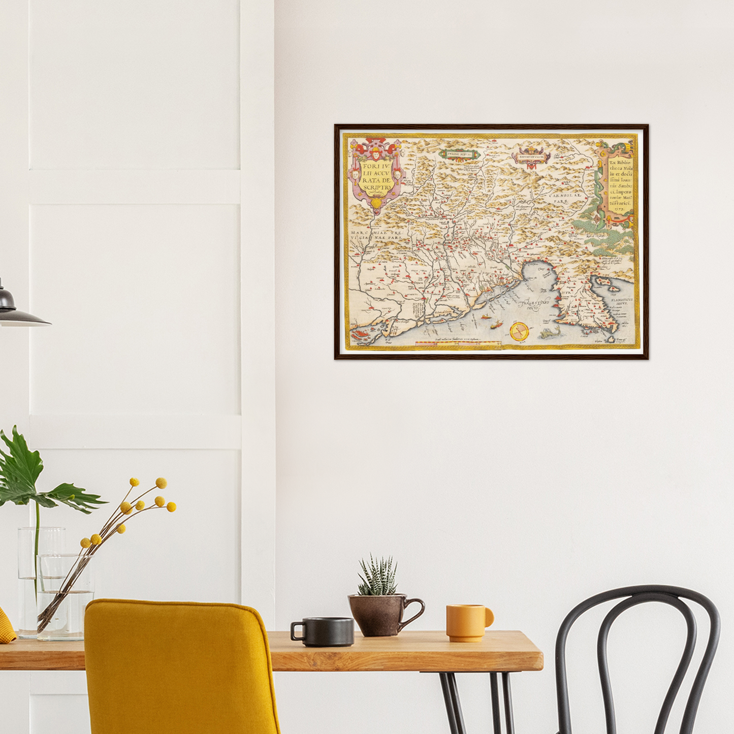 Historische Landkarte Venetien um 1609