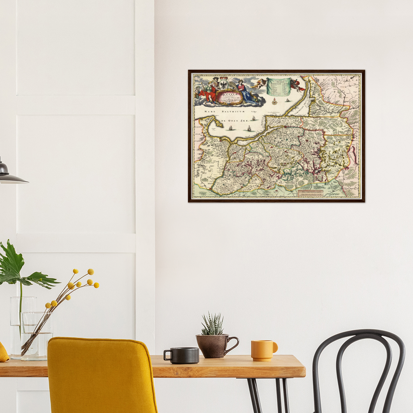 Historische Landkarte Preußen um 1680