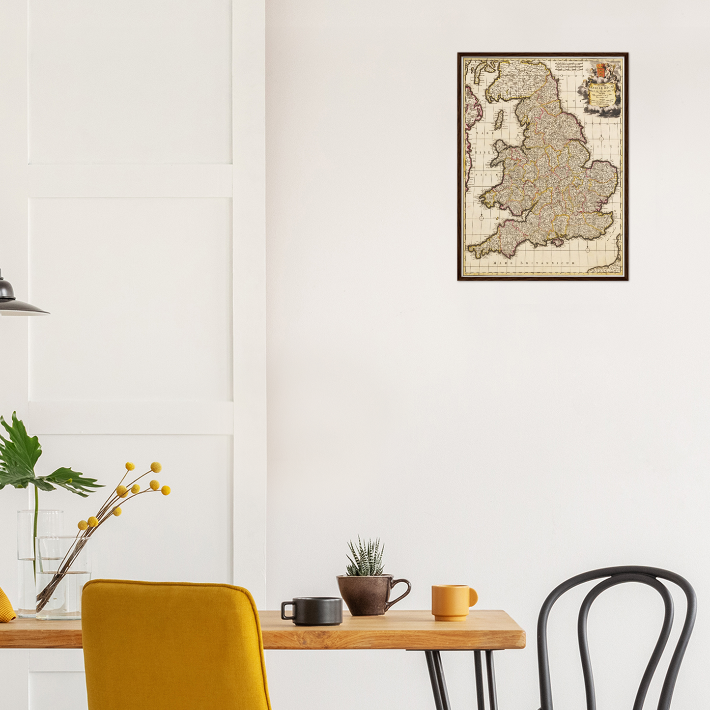 Historische Landkarte England um 1698