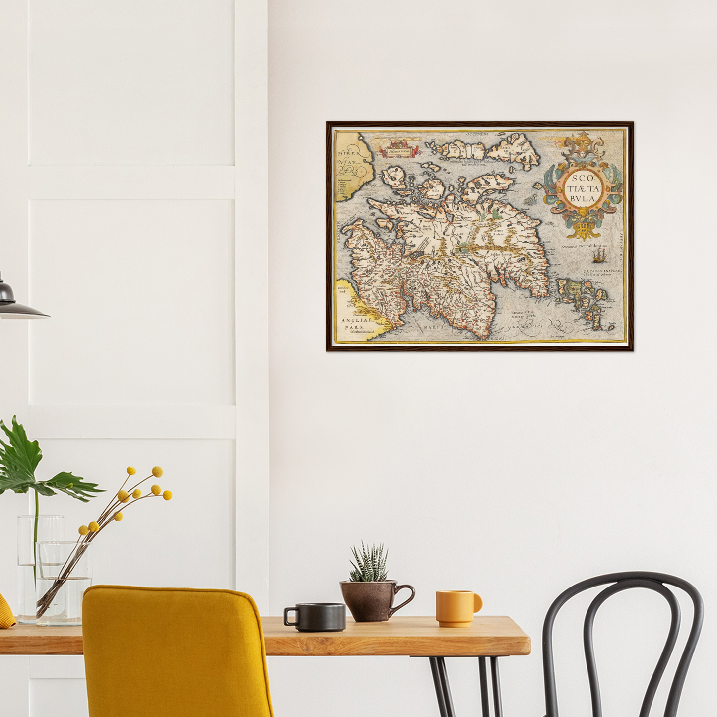 Historische Landkarte Schottland um 1609