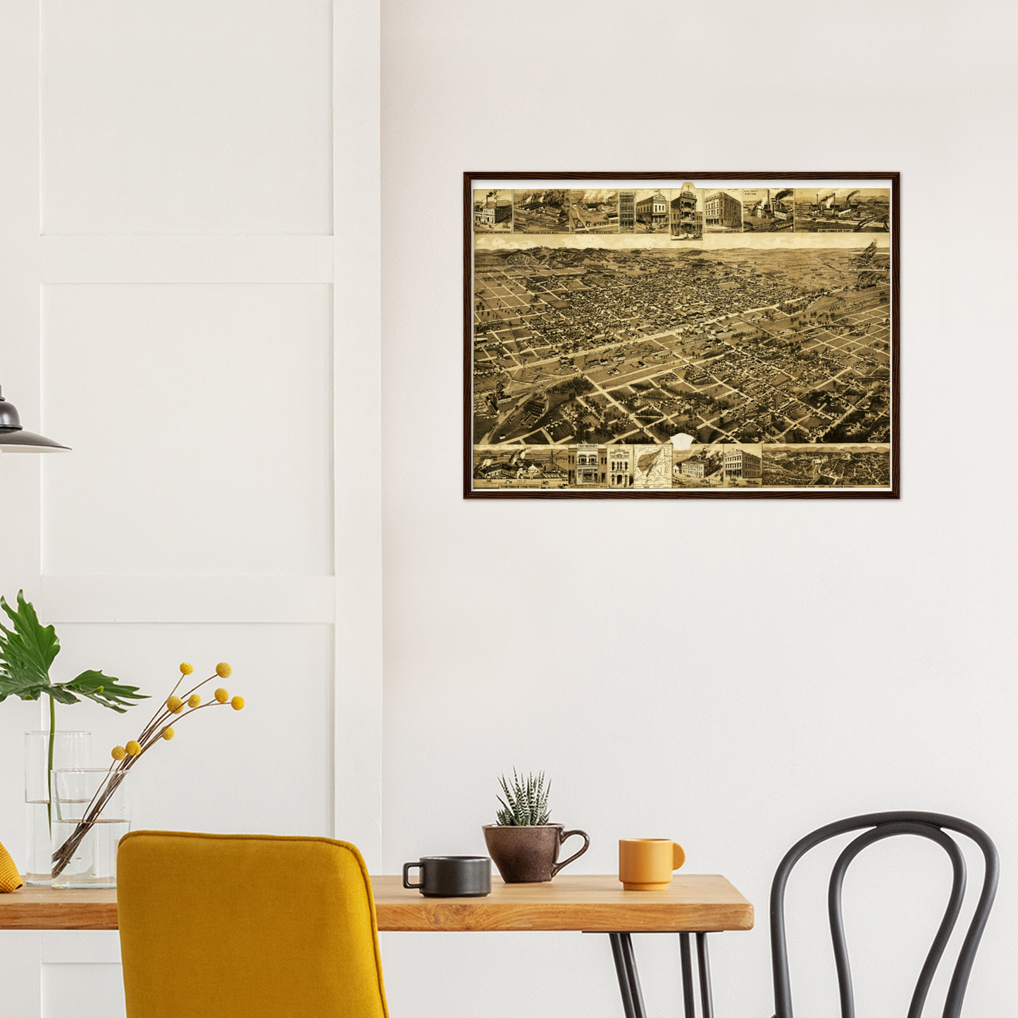 Historical city map Test product horizontal 3 sizes