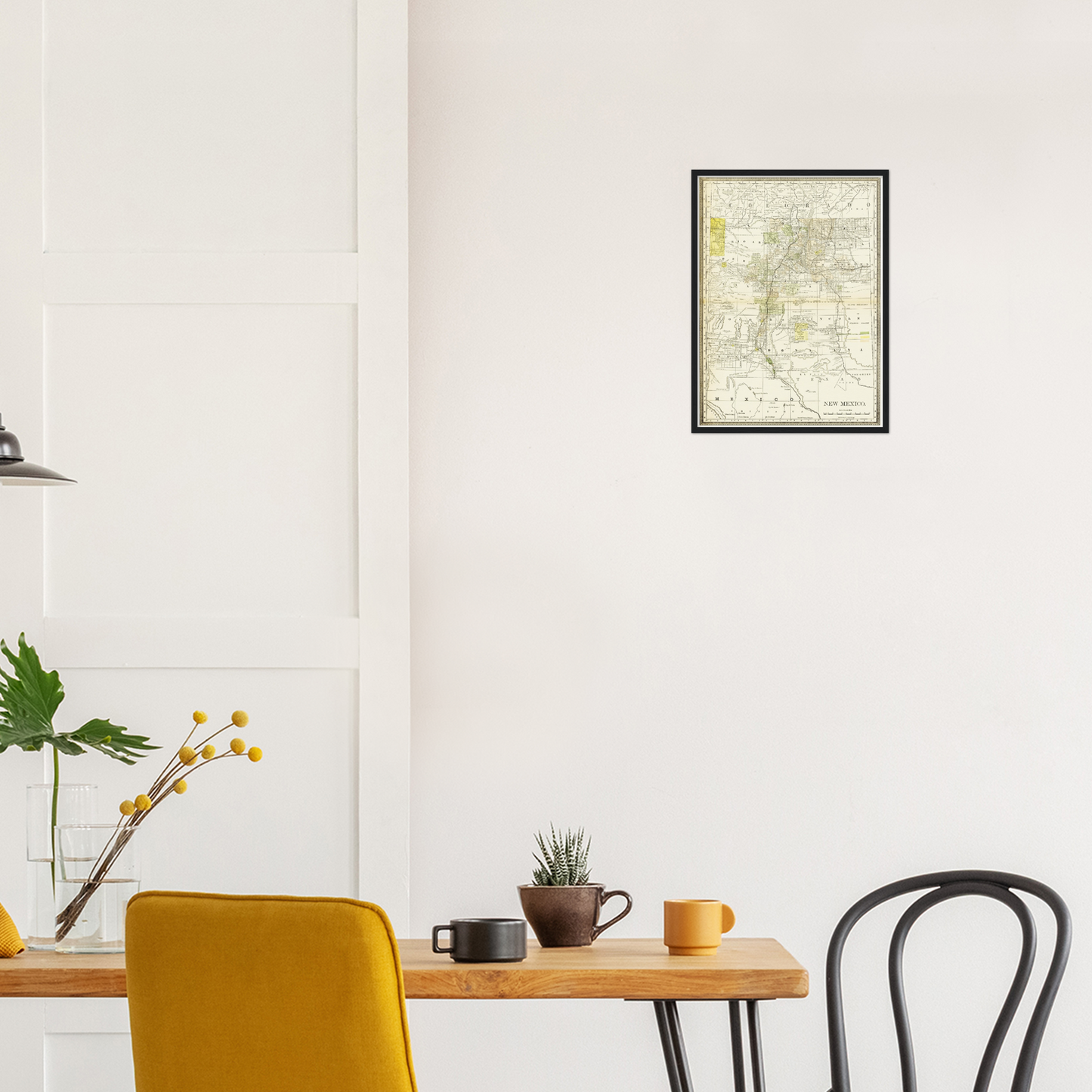 Historische Landkarte New Mexico um 1882