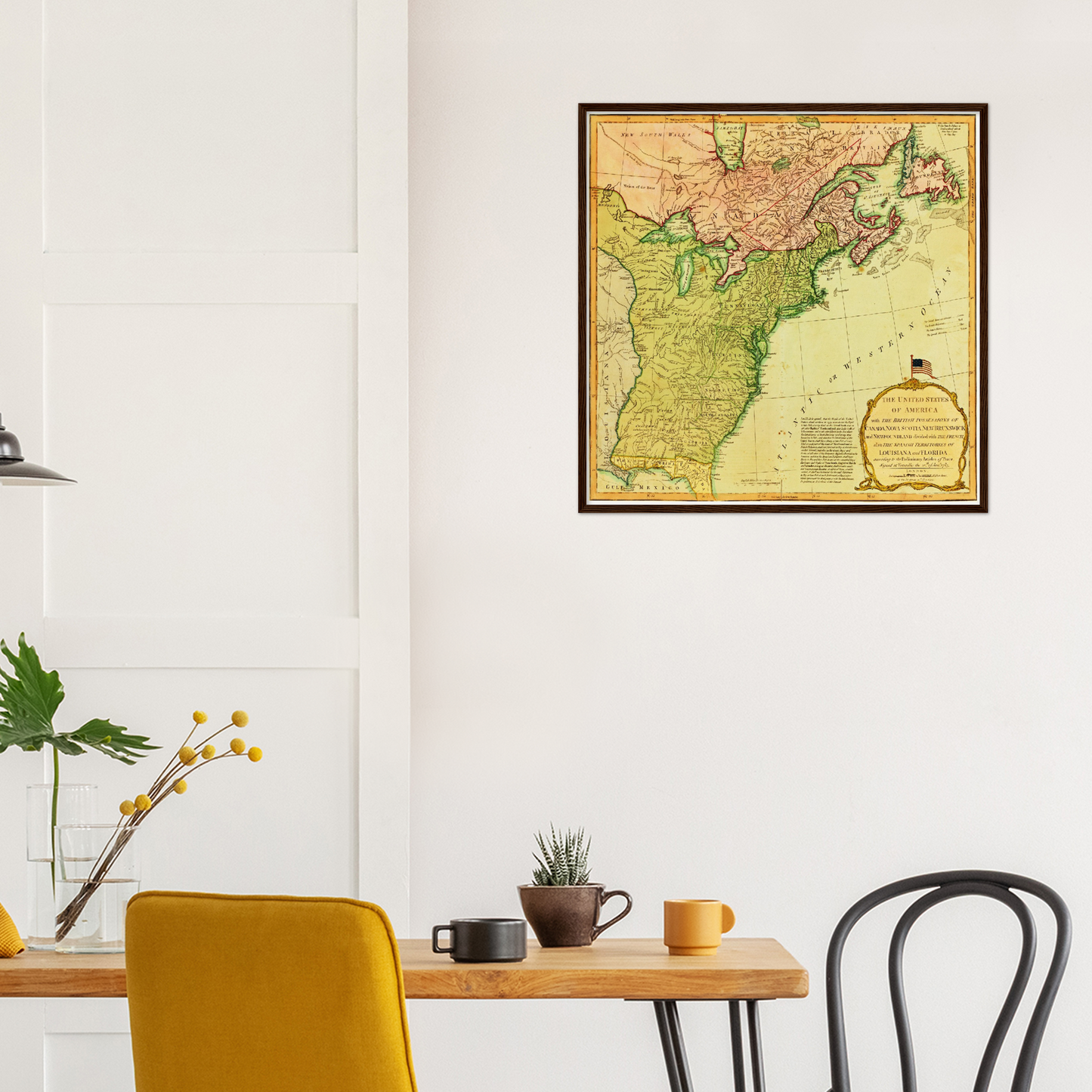 Historische Landkarte USA um 1700