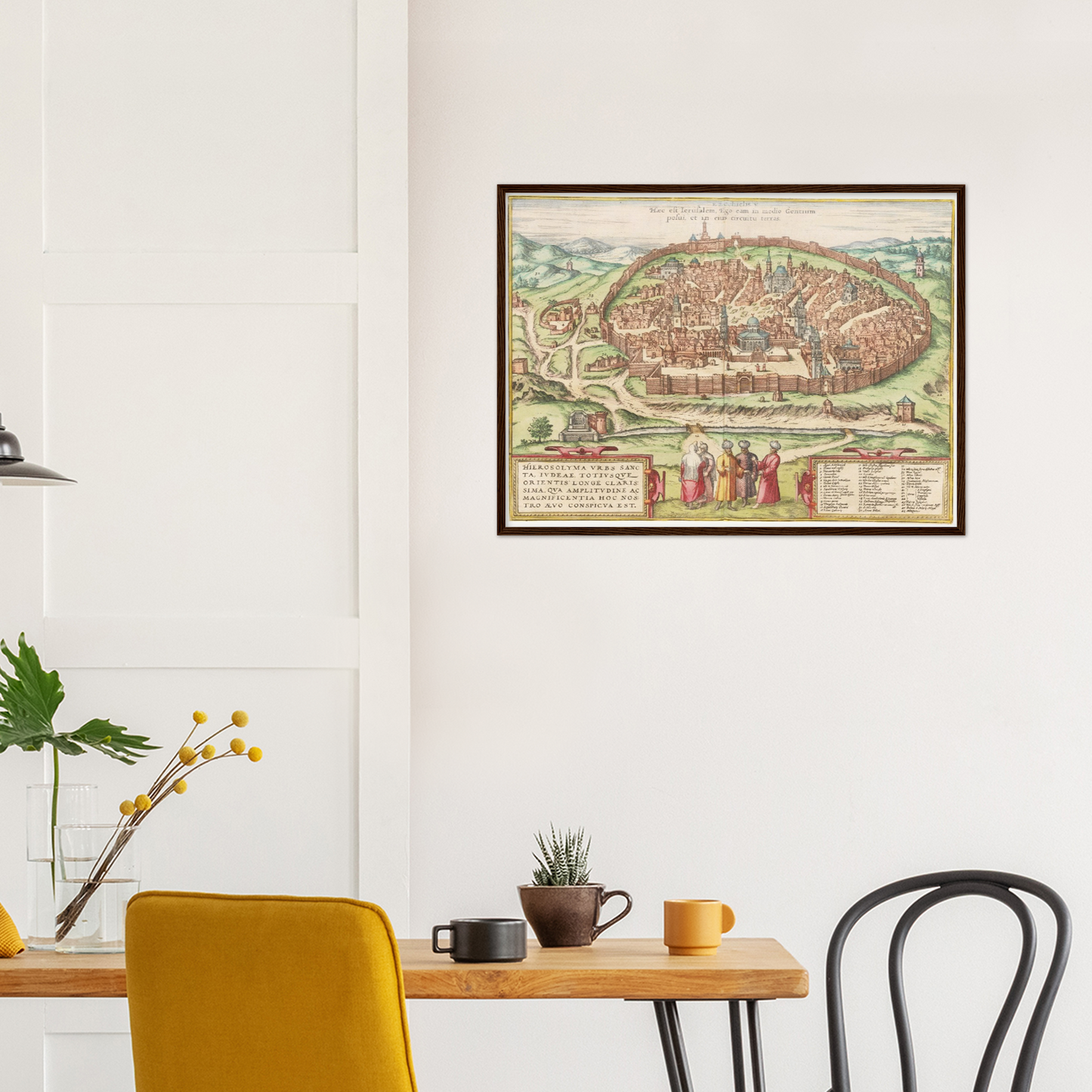Historische Stadtansicht Jerusalem um 1575