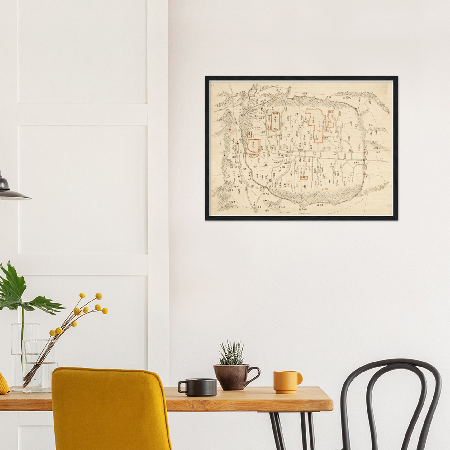 Historical city map Test product horizontal 3 sizes
