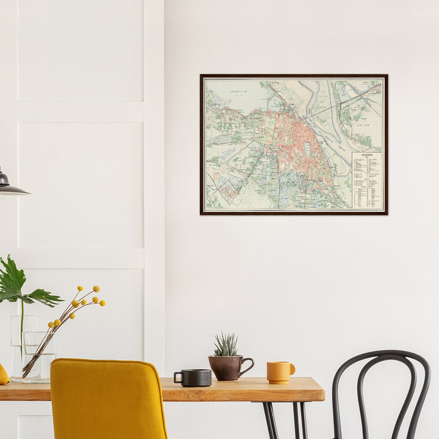 Historischer Stadtplan Hanoi um 1911
