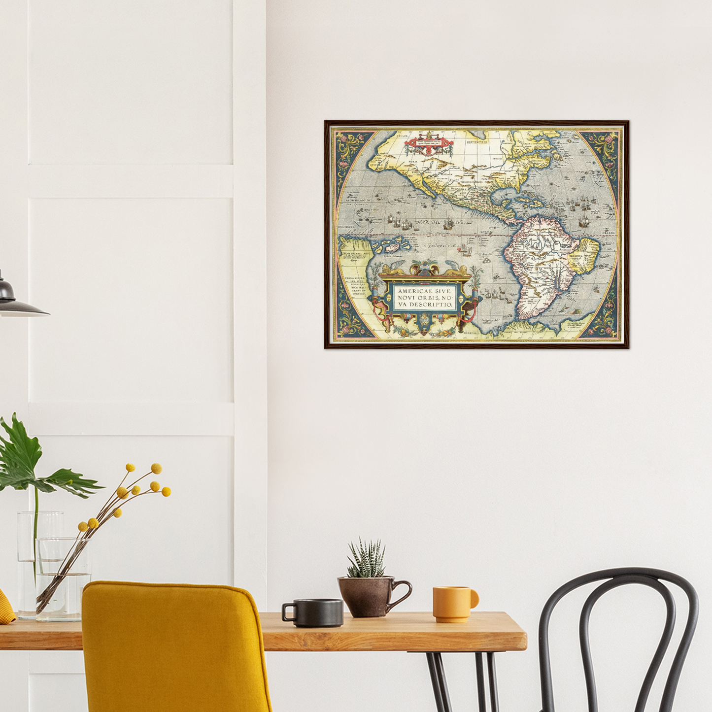 Historische Landkarte Amerika um 1570