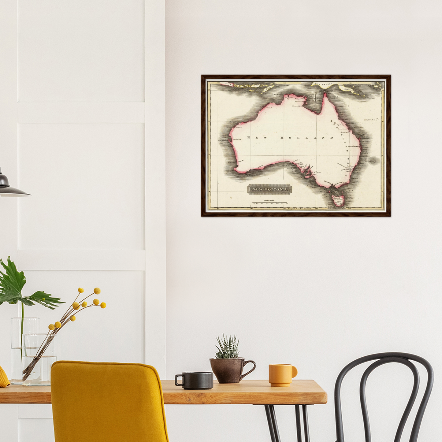 Historische Landkarte Australien um 1817
