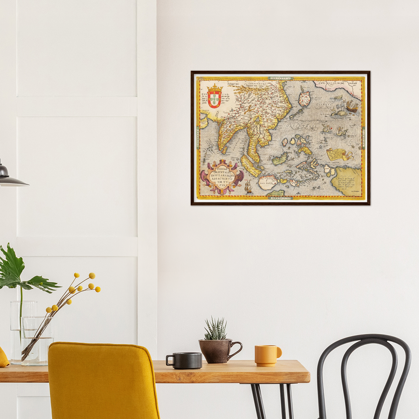 Historische Landkarte Südostasien um 1609