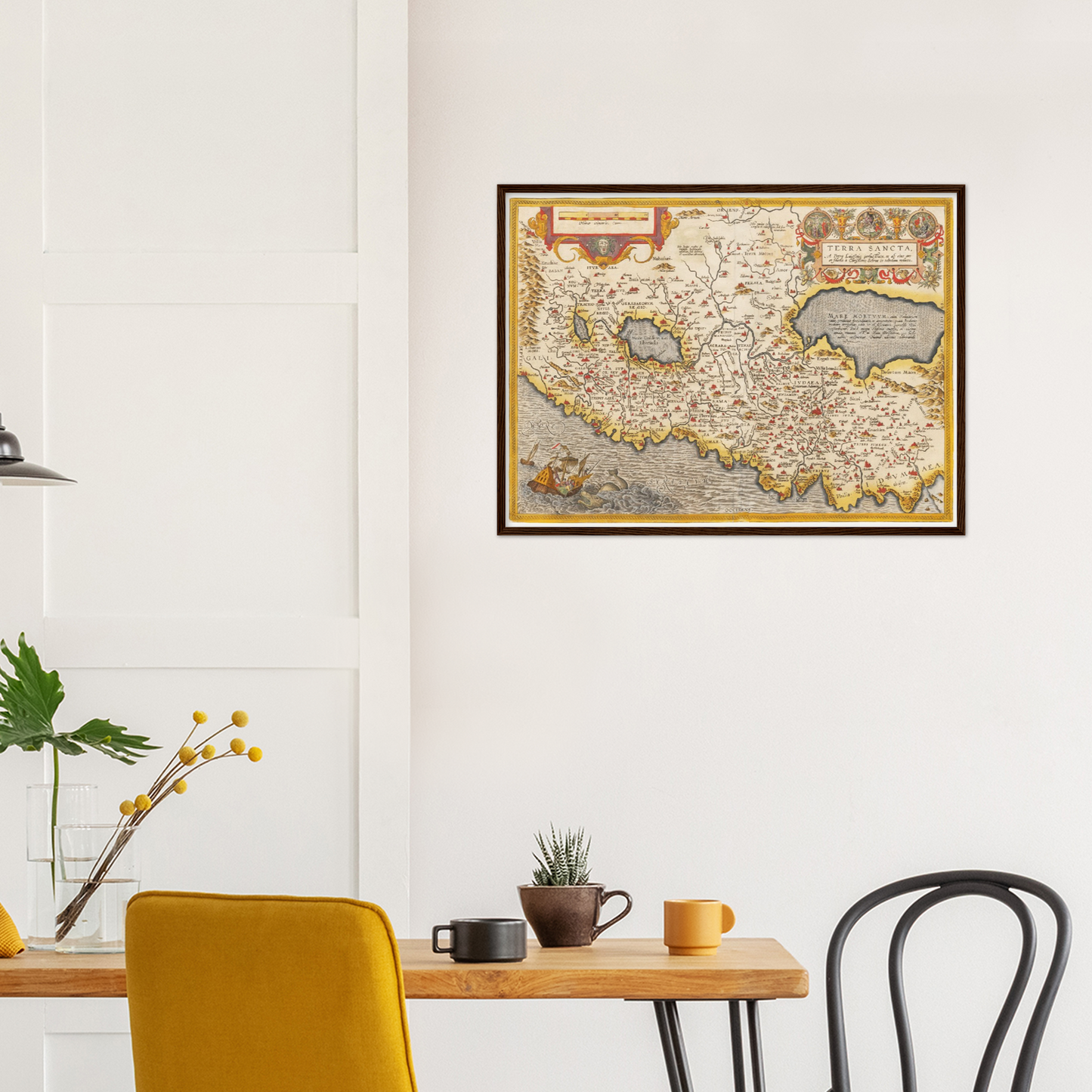Historische Landkarte Heiliges Land um 1609