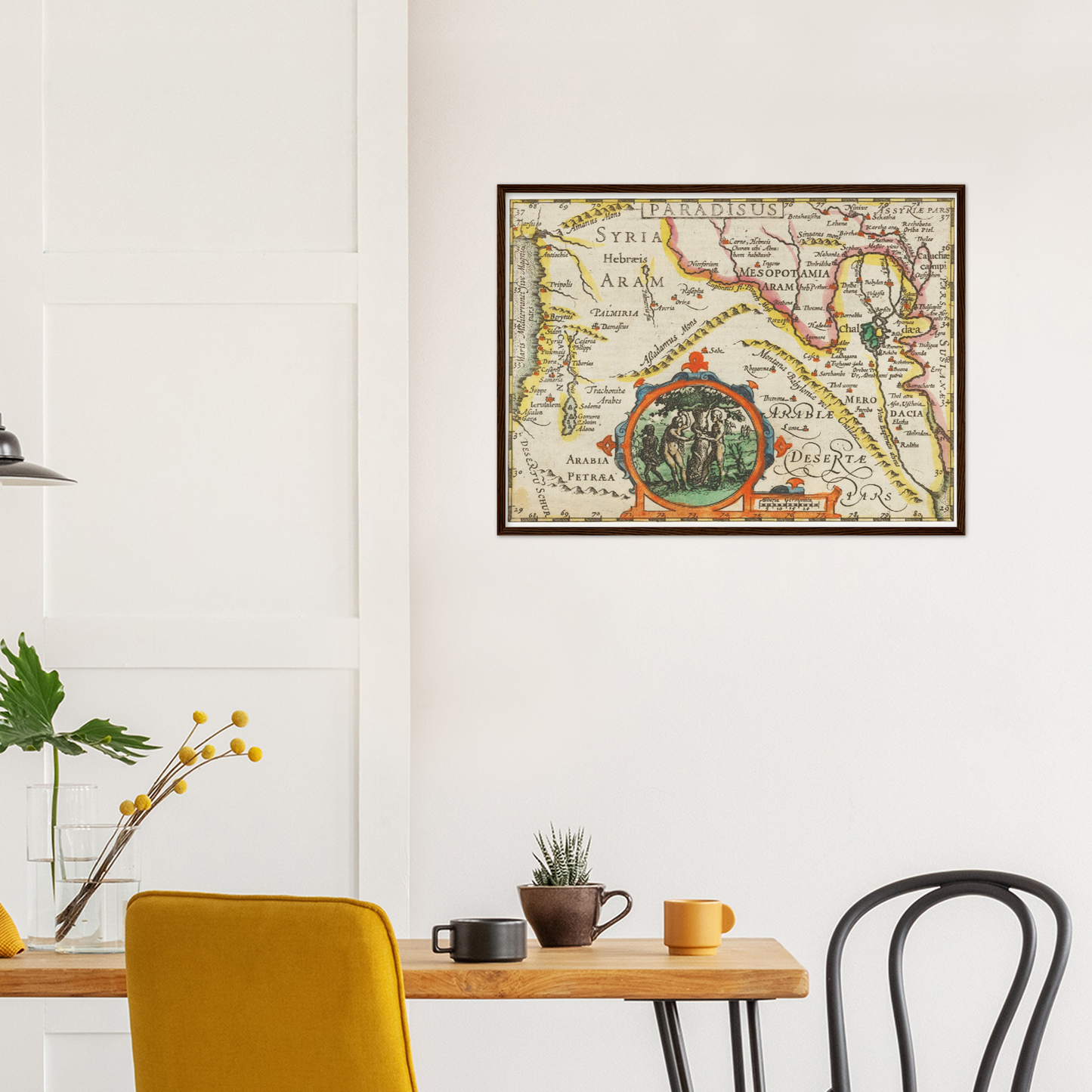 Historische Landkarte Syrien um 1609