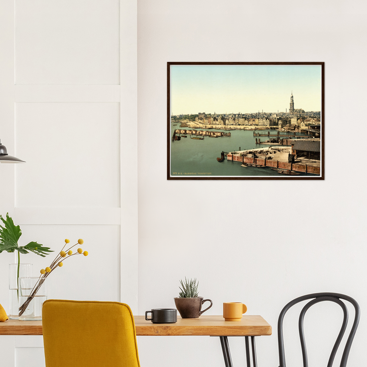 Historische Ansicht Hamburger Hafen um 1895