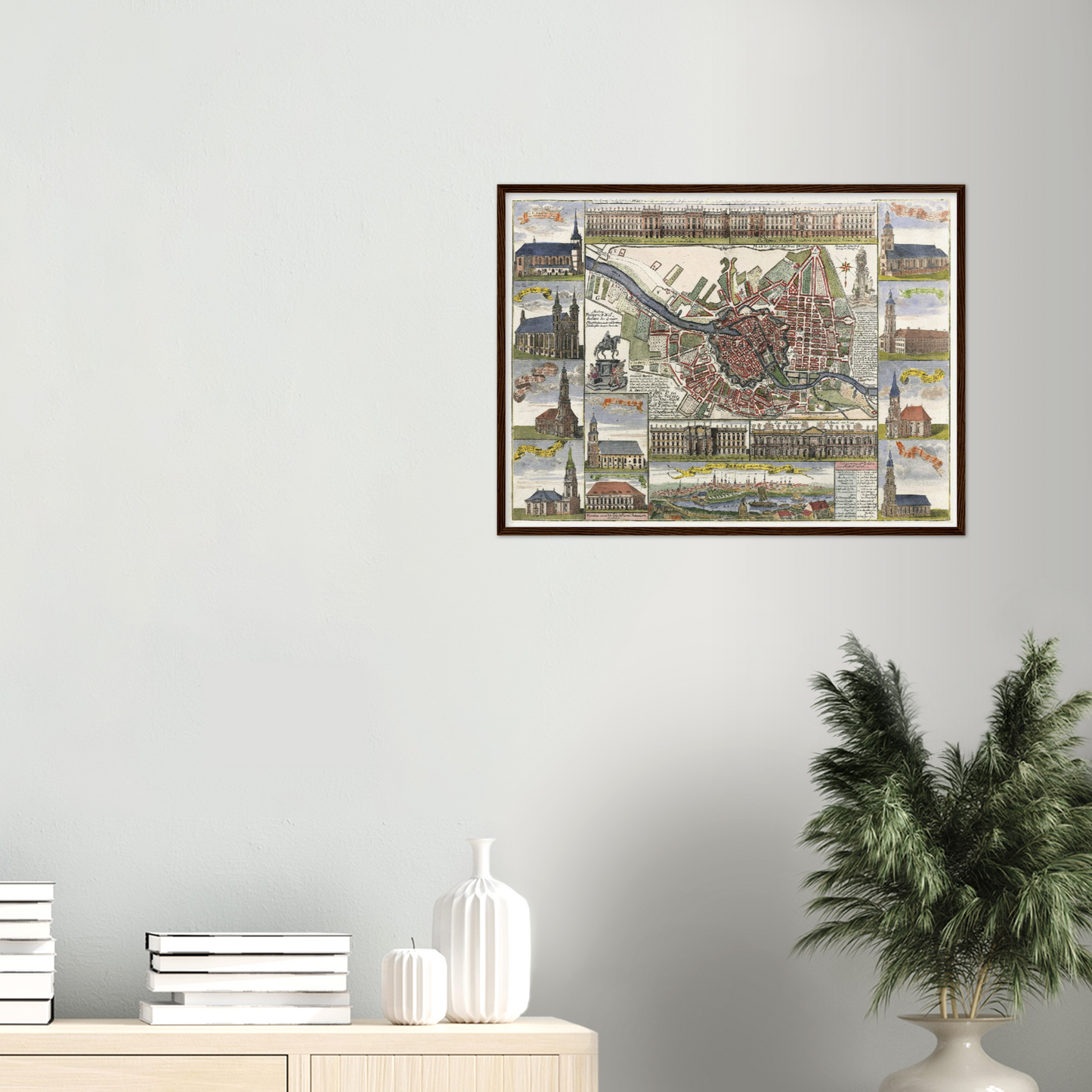 Historical city map Test product horizontal 3 sizes
