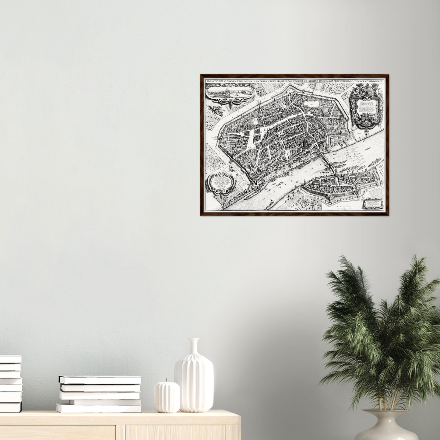 Historischer Stadtplan Frankfurt am Main um 1628