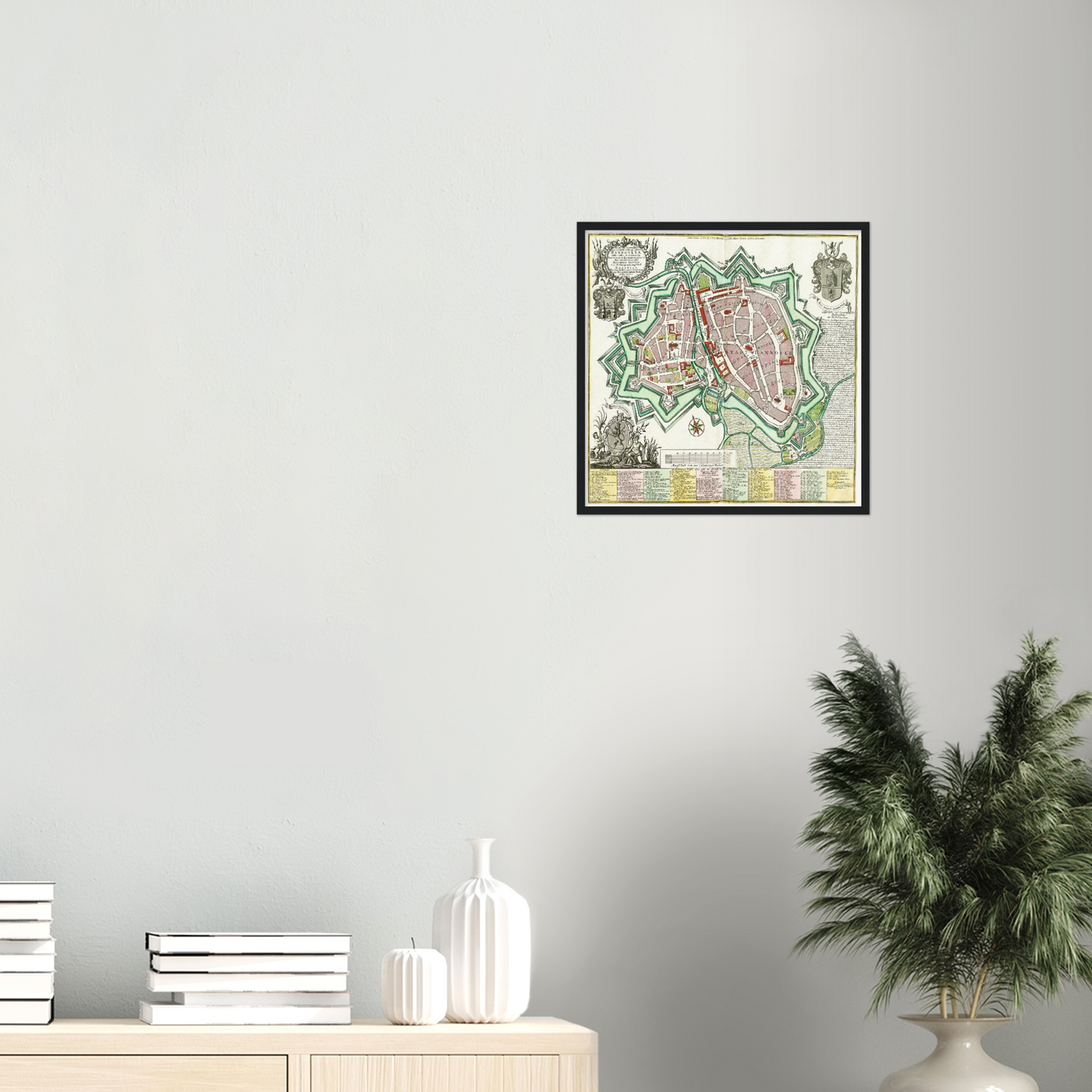 Historischer Stadtplan Hannover um 1735