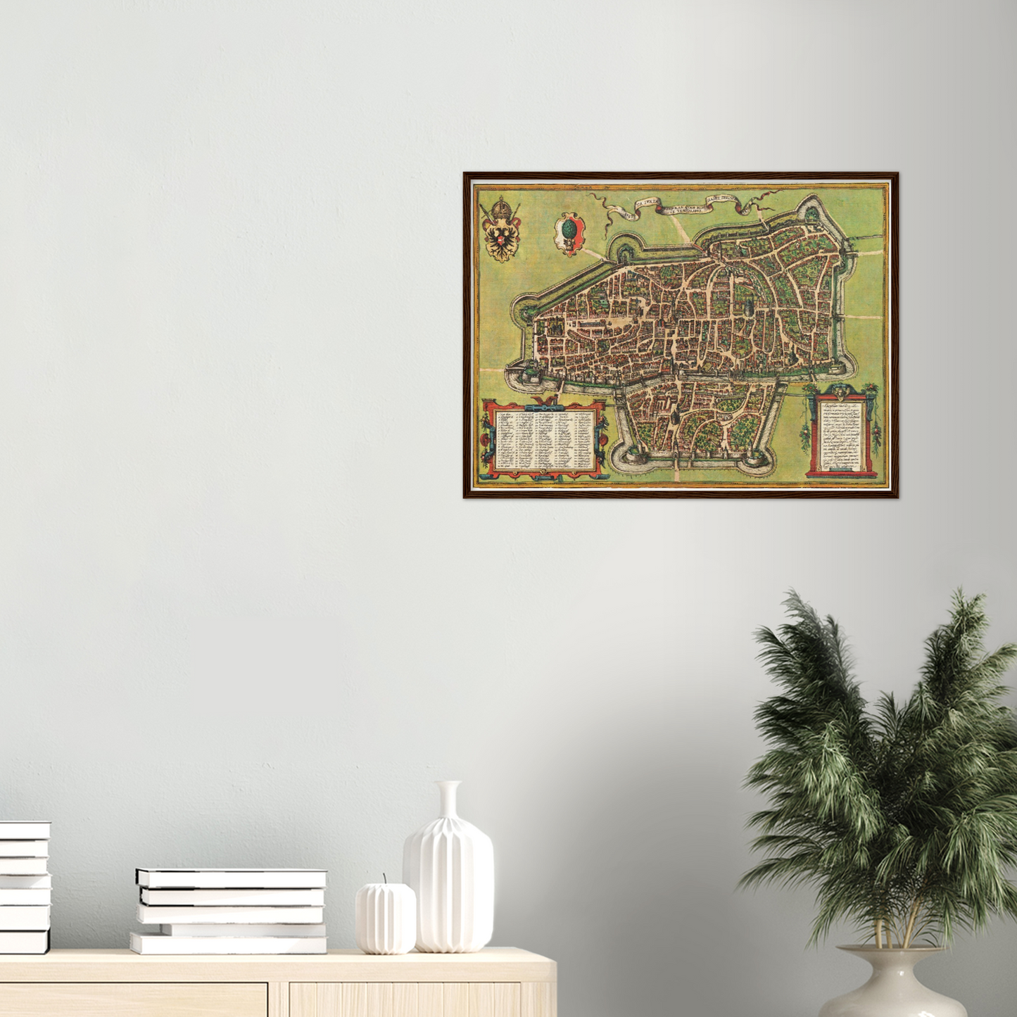 Historischer Stadtplan Augsburg um 1572