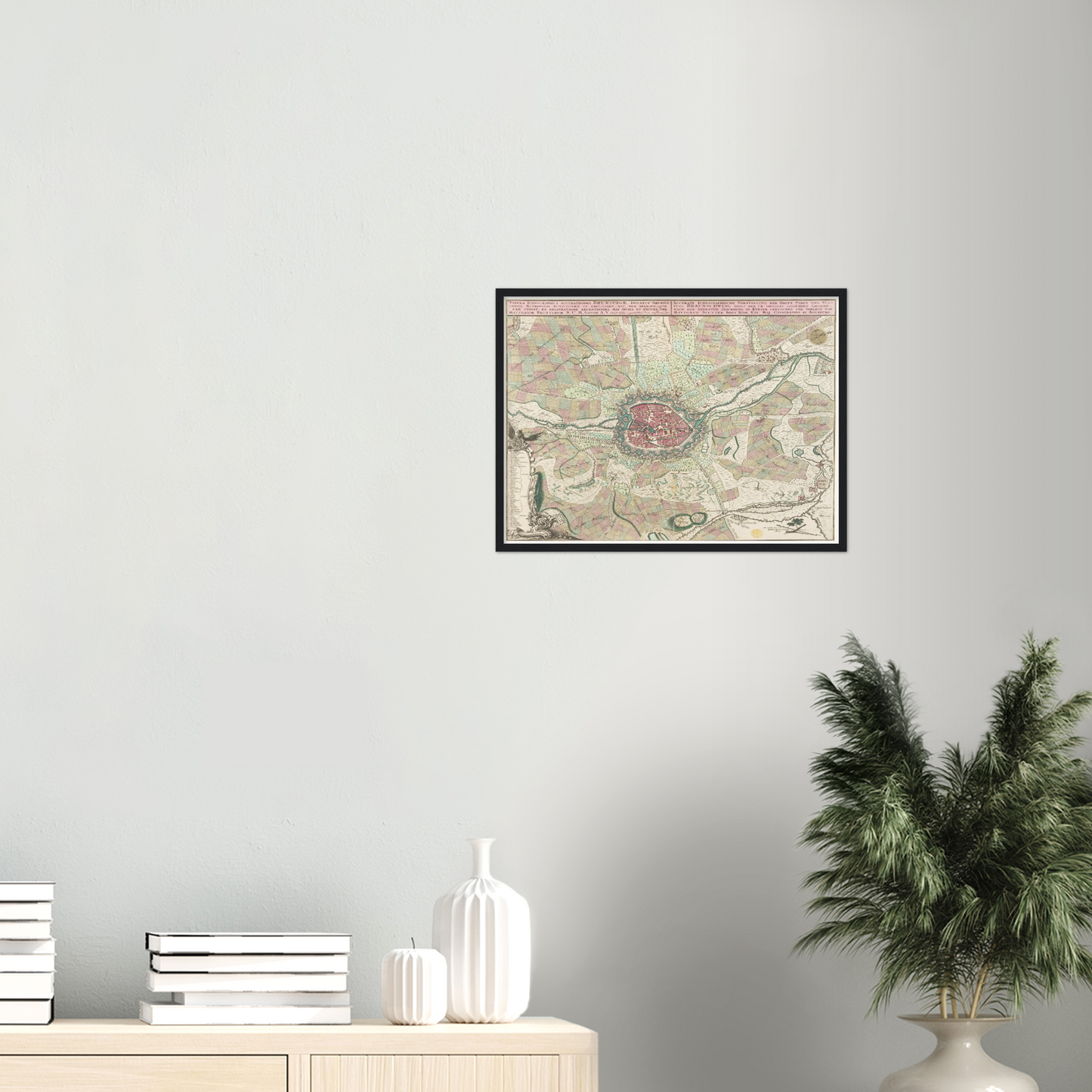 Historischer Stadtplan Braunschweig um 1750