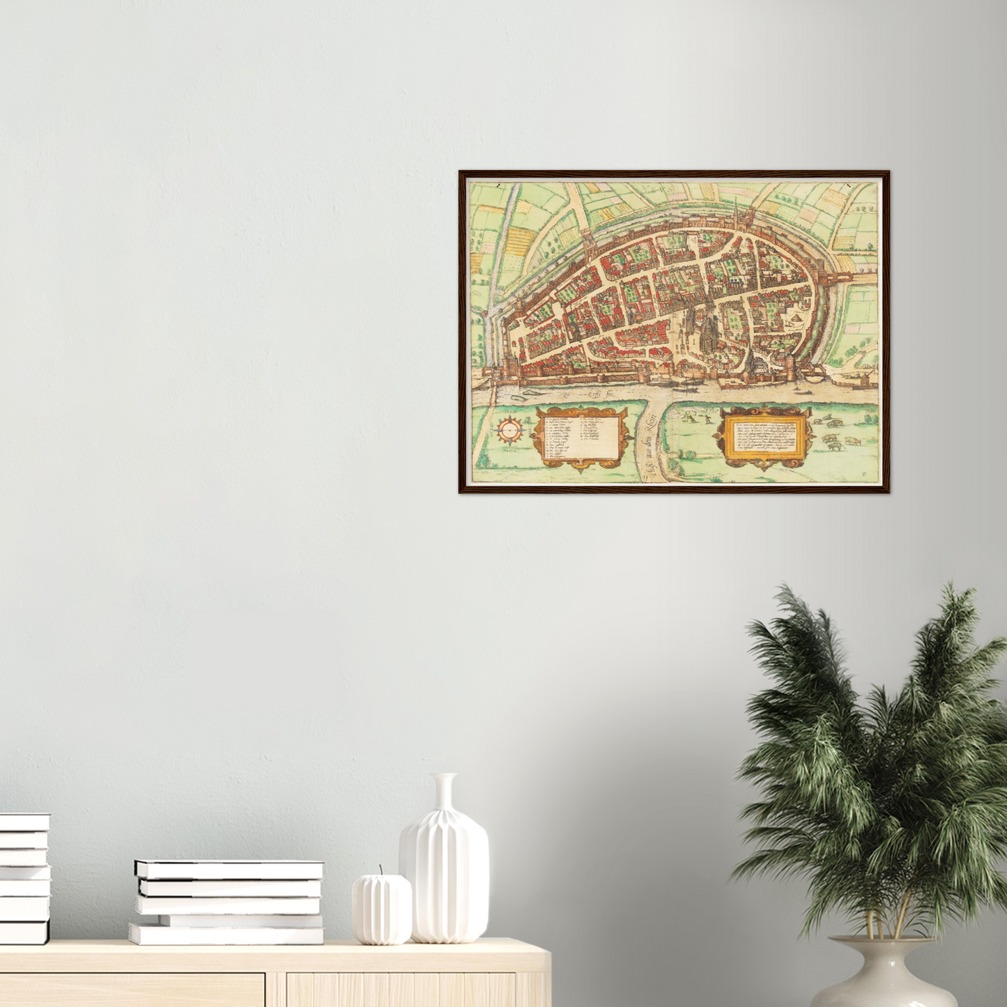Historischer Stadtplan Neuss um 1592
