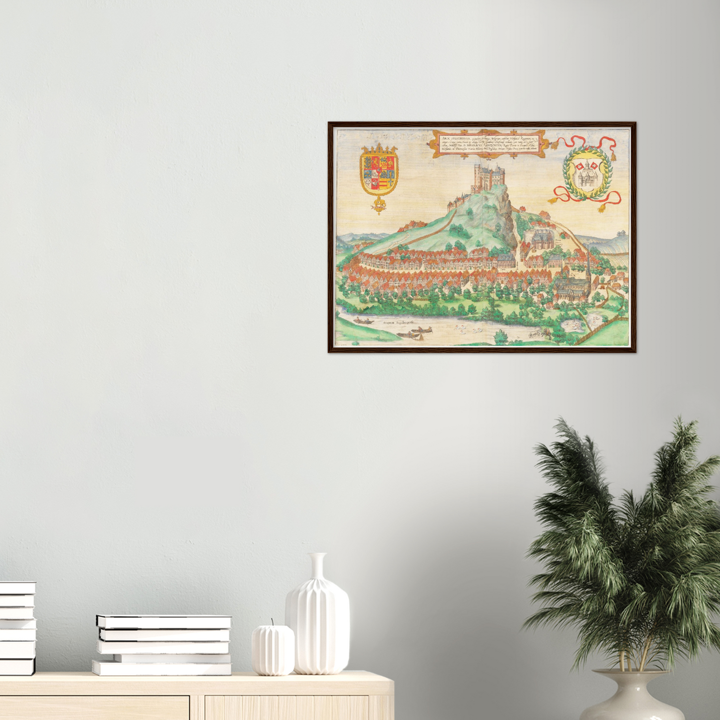 Historische Stadtansicht Segeberg um 1592