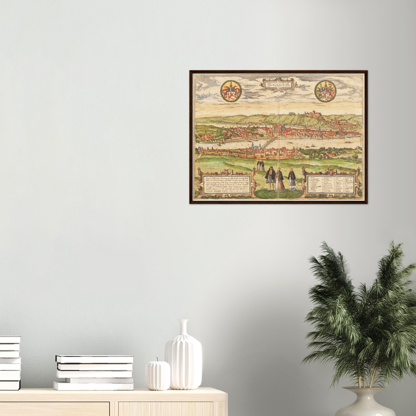 Historische Stadtansicht Passau um 1582