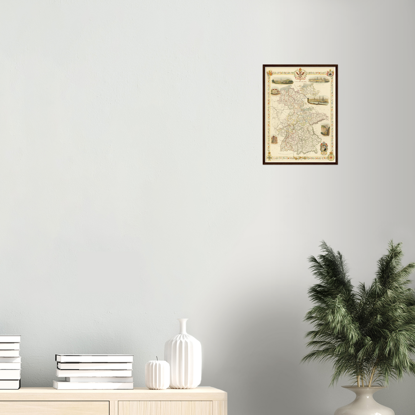 Historische Landkarte Deutschland um 1851