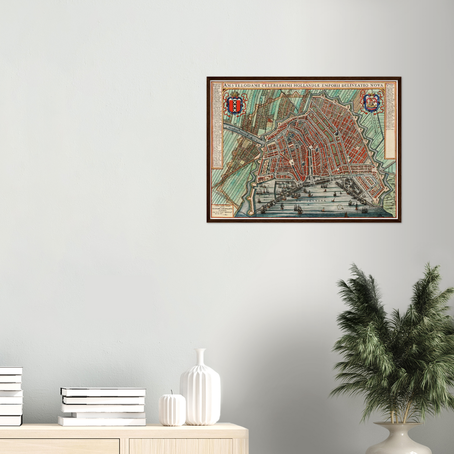 Historischer Stadtplan Amsterdam um 1649