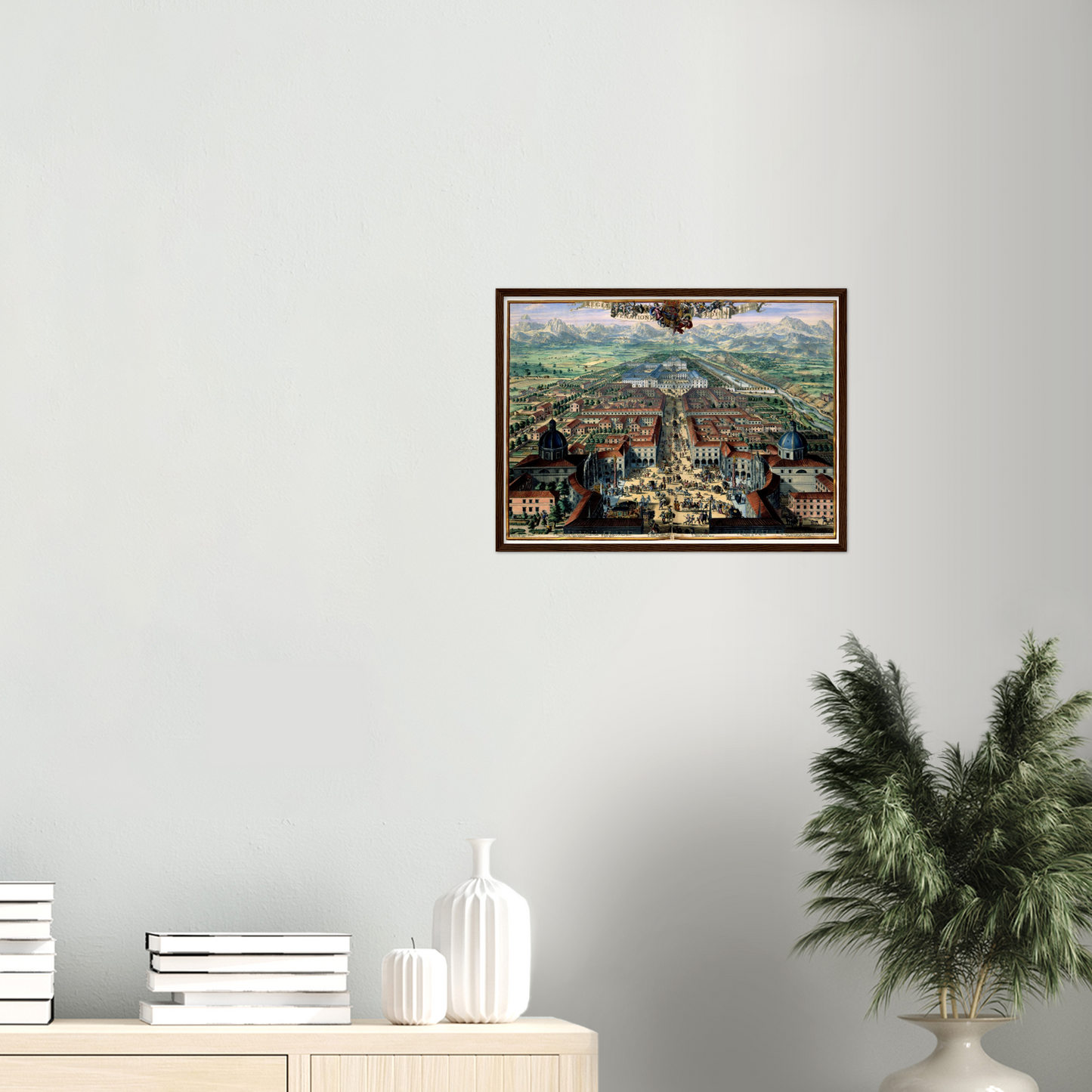 Historische Stadtansicht Turin um 1682