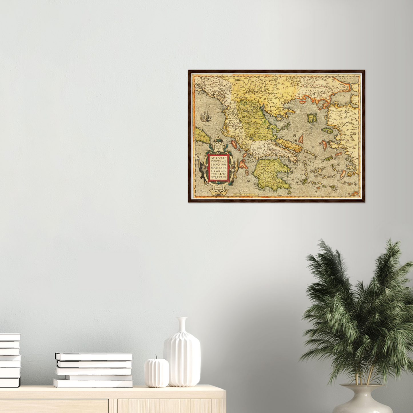 Historische Landkarte Griechenland um 1609